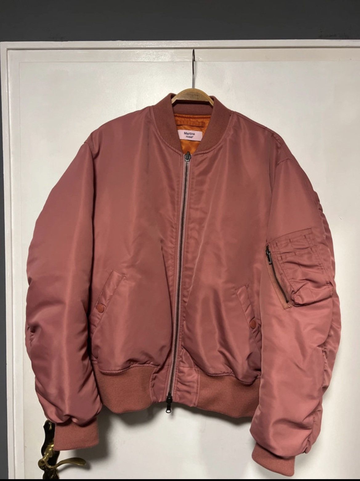 Martine Rose Martine Rose Bomber Jacket Pink XL Size US XL / EU 56 / 4 - 1 Thumbnail