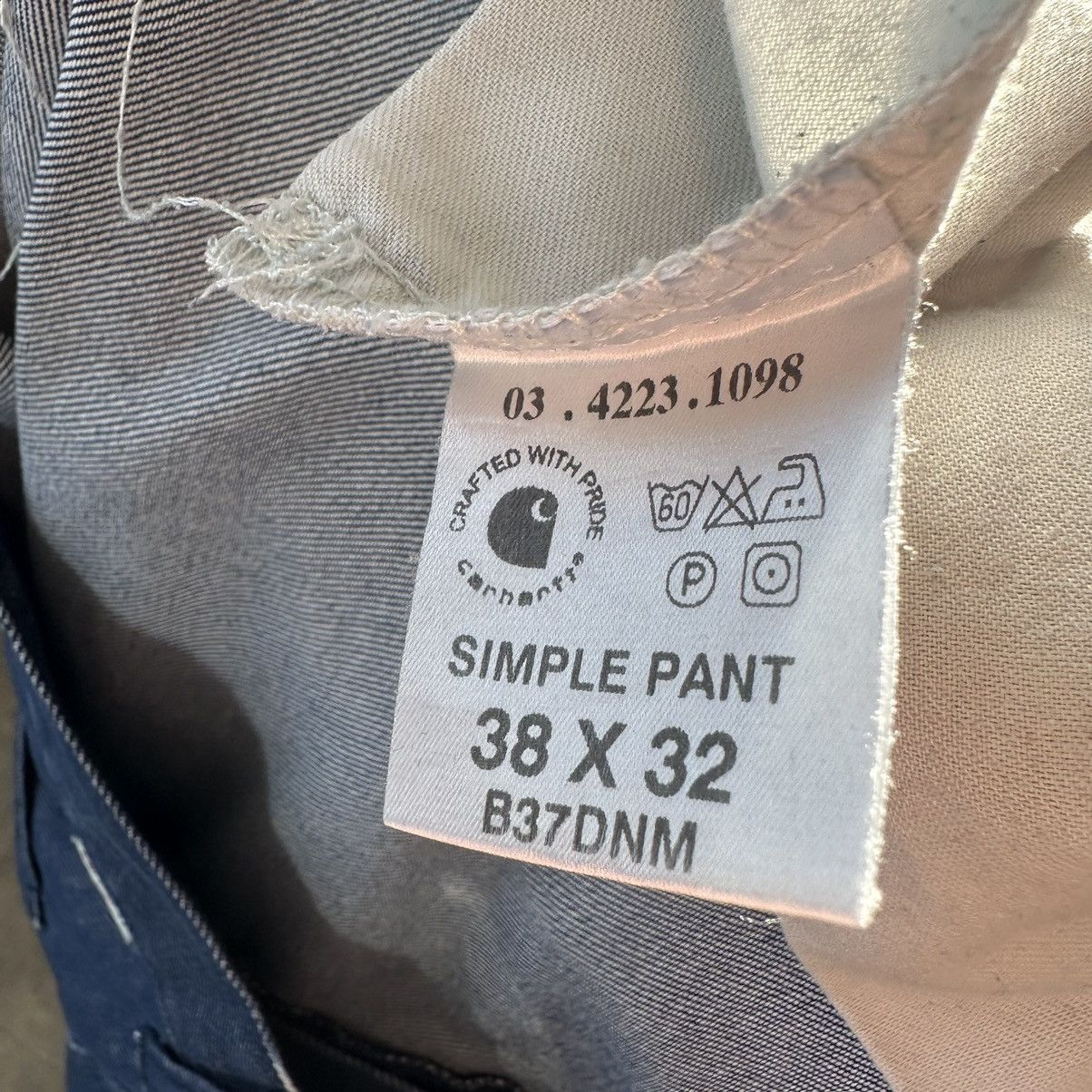 Carhartt × Vintage Vintage Carhartt Simple Denim Work Pants Size US 38 / EU 54 - 13 Thumbnail