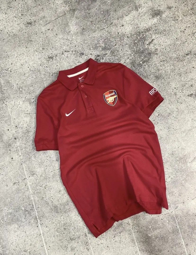 Nike × Vintage Arsenal Nike Fly Emirates Jersey Shirt Tee Fan Football Size US M / EU 48-50 / 2 - 2 Thumbnail