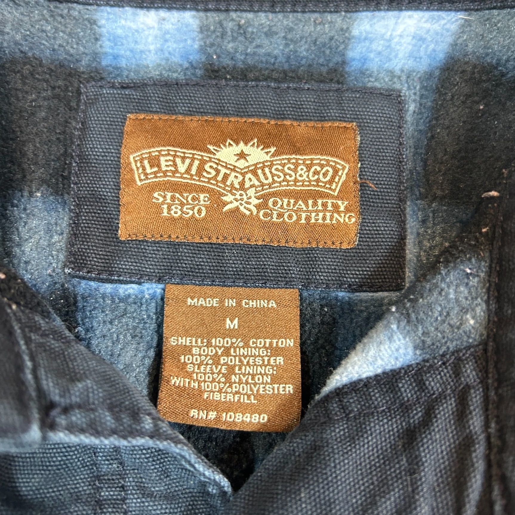 Levi's Levi's Mens Black Denim Shirt Size M Western Button-Front Long Sleeve Size US M / EU 48-50 / 2 - 3 Thumbnail
