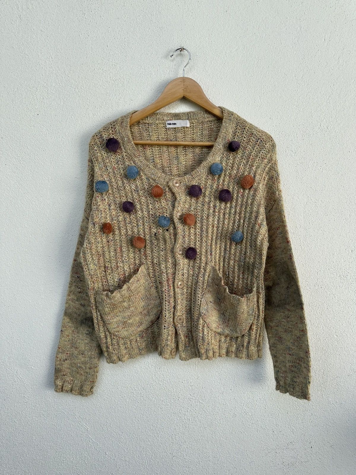 Issey Miyake × Japanese Brand × Ne-Net Ne-net Buttons Cardigan Size L / US 10 / IT 46 - 1 Thumbnail