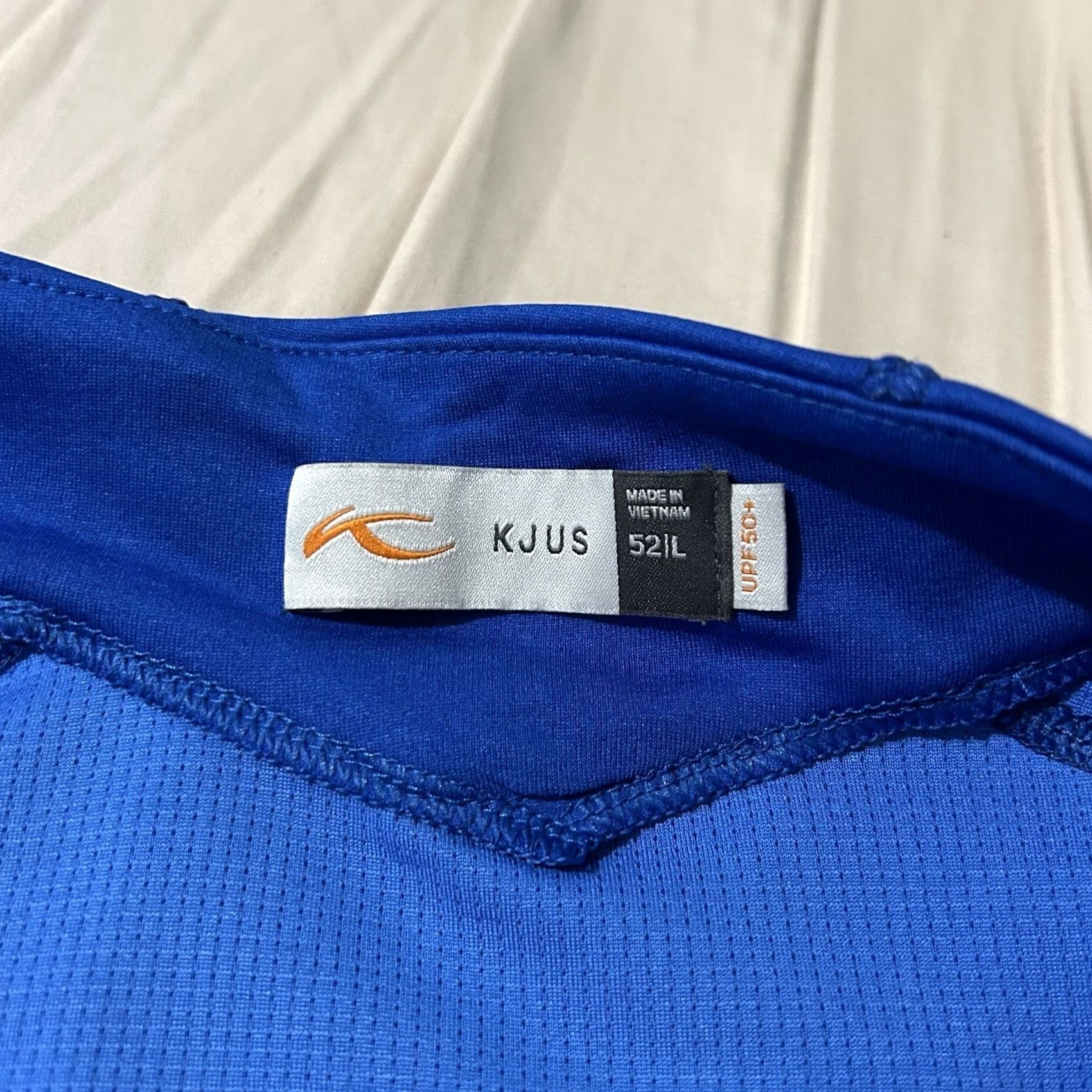 KJUS KJUS Keano Half Zip UPF50 Golf Pullover Blue Size Large Men’s L Regular Activewear Sports Shirt Size US L / EU 52-54 / 3 - 3 Thumbnail