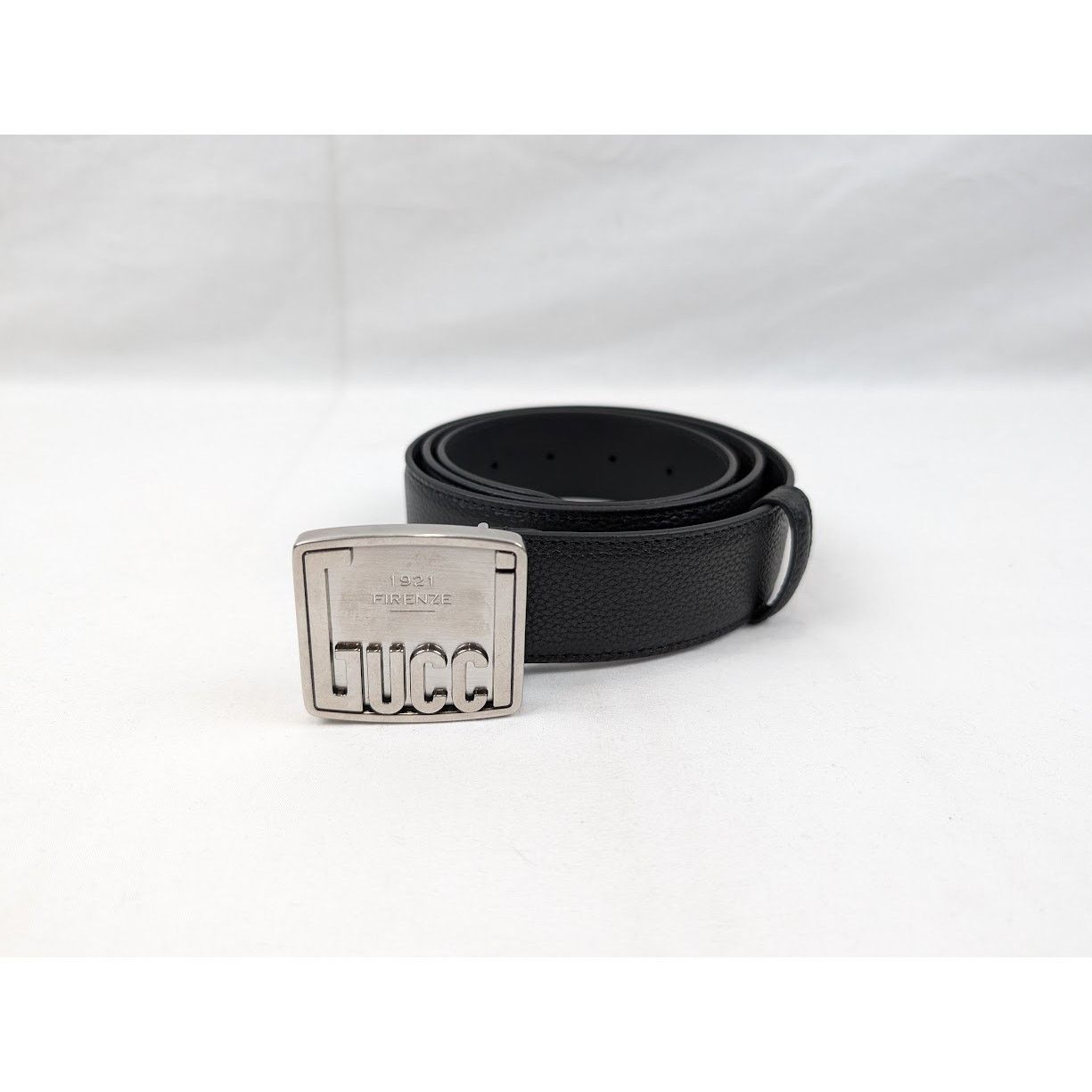 Gucci o1rshd1 Size: 90 CM / Logo Plate Belt in Black Size 36 - 1 Thumbnail