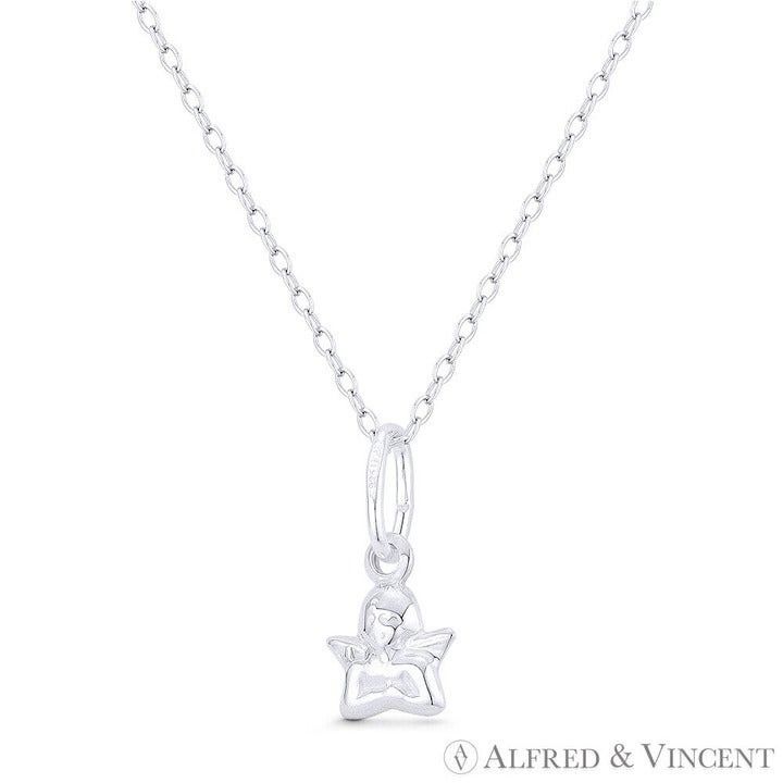 Other Winged Baby Cherub Guardian Angel Hollow 3D Pendant Size ONE SIZE - 1 Preview