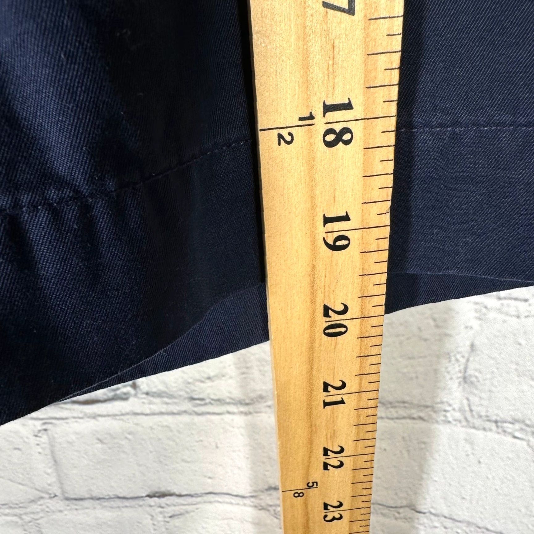 Polo Ralph Lauren Polo Ralph Lauren Mens Navy Blue Cotton Chino Shorts Flat Front 33 Classic Size US XS / EU 42 / 0 - 3 Thumbnail