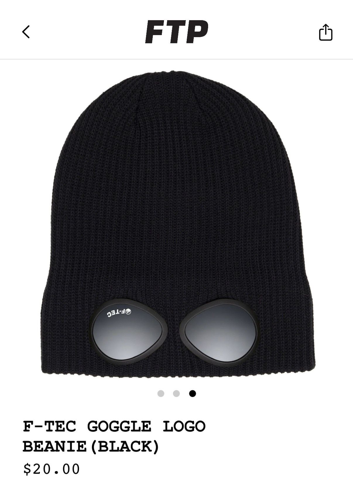 Fuck The Population FTP F-TEC BEENIE GOOGLES Size ONE SIZE - 2 Thumbnail