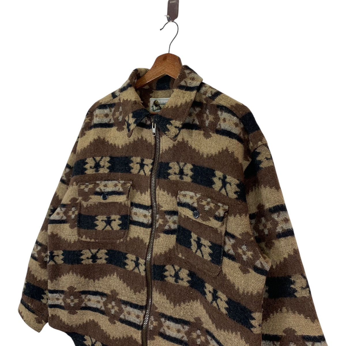 Aztech Mountain × Native × Vintage VINTAGE HYPE SPORTSWEAR NATIVE AMERICAN WOOL JACKET Size US M / EU 48-50 / 2 - 3 Thumbnail