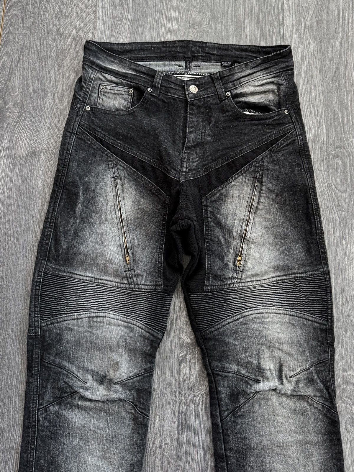 Japanese Brand Y2K Vintage Balenciaga /Amiri Style Zip Jeans Size US 32 / EU 48 - 3 Thumbnail