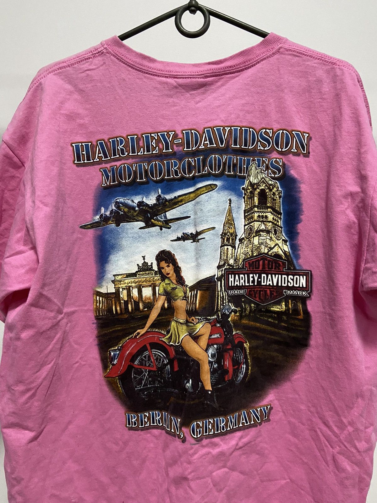 Harley Davidson × Vintage Harley Davidson 2008 big logo moto girl Germany motorclothes Size US L / EU 52-54 / 3 - 4 Thumbnail