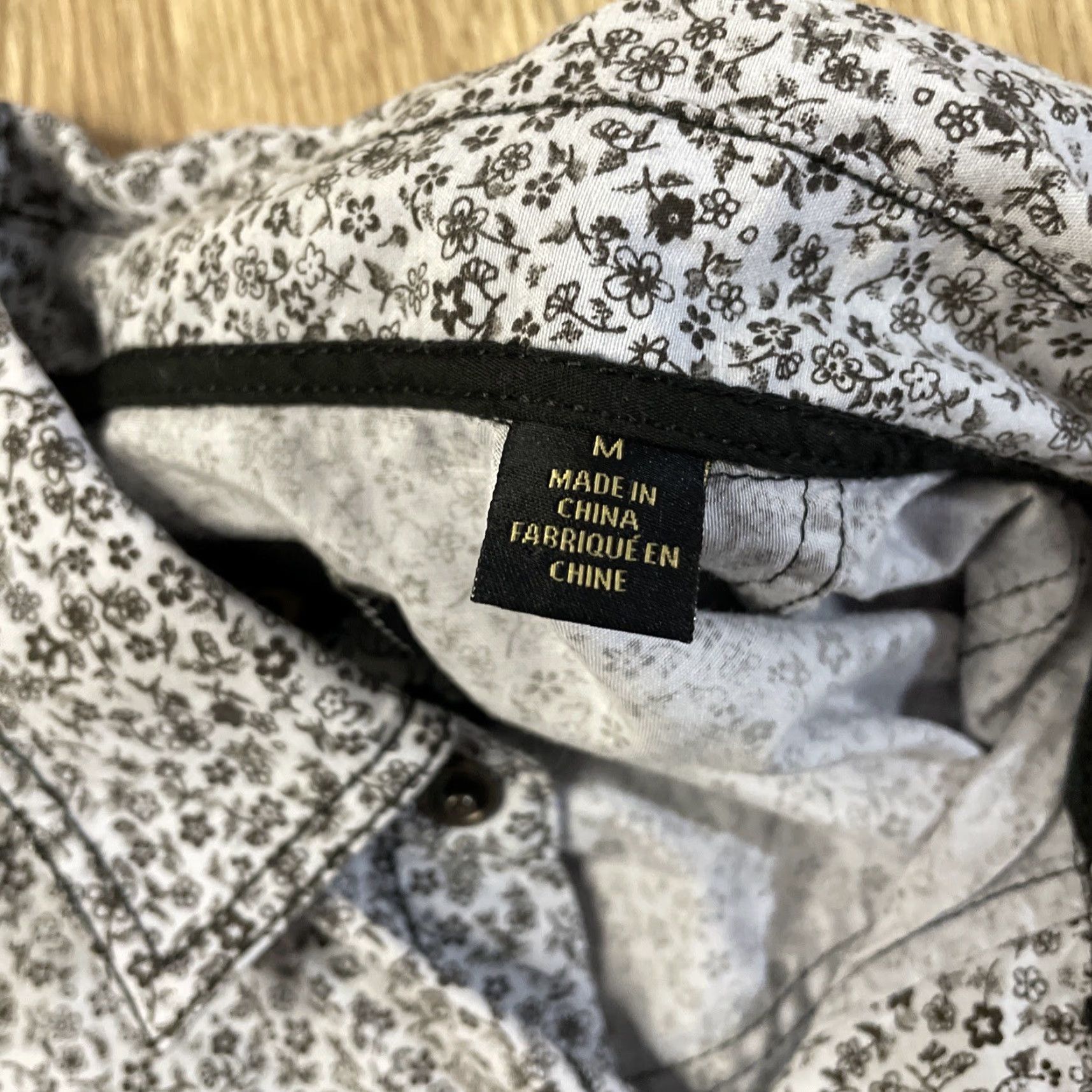 Bark VINTAGE Duke's Bark Floral Pearl Snap Shirt Adult Medium Blue Short Sleeve Casual Mens Size US M / EU 48-50 / 2 - 2 Thumbnail