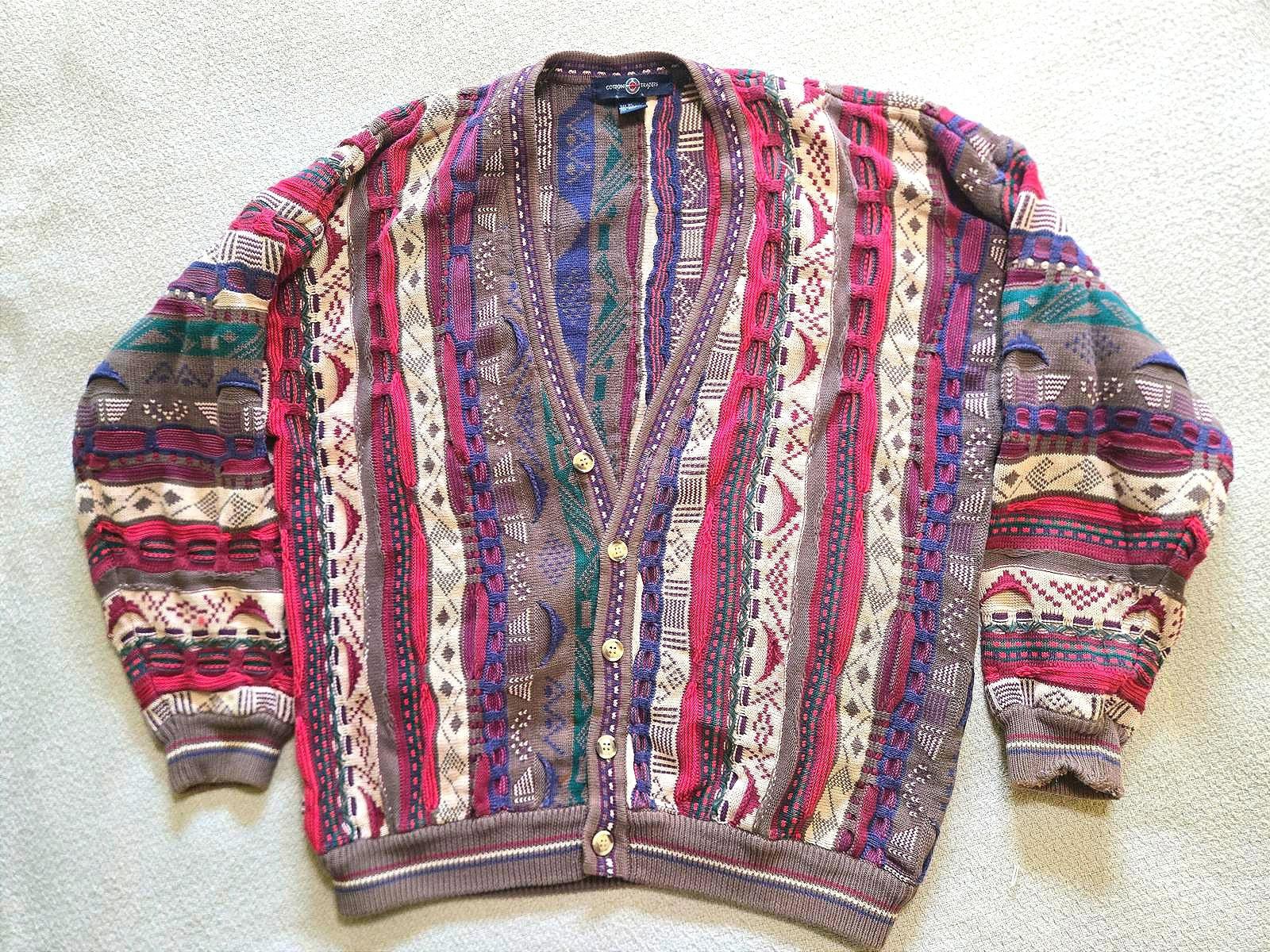 Cotton Traders Cotton Traders Sweater XL | 3D knit Pattern Cardigan Size US XL / EU 56 / 4 - 2 Thumbnail