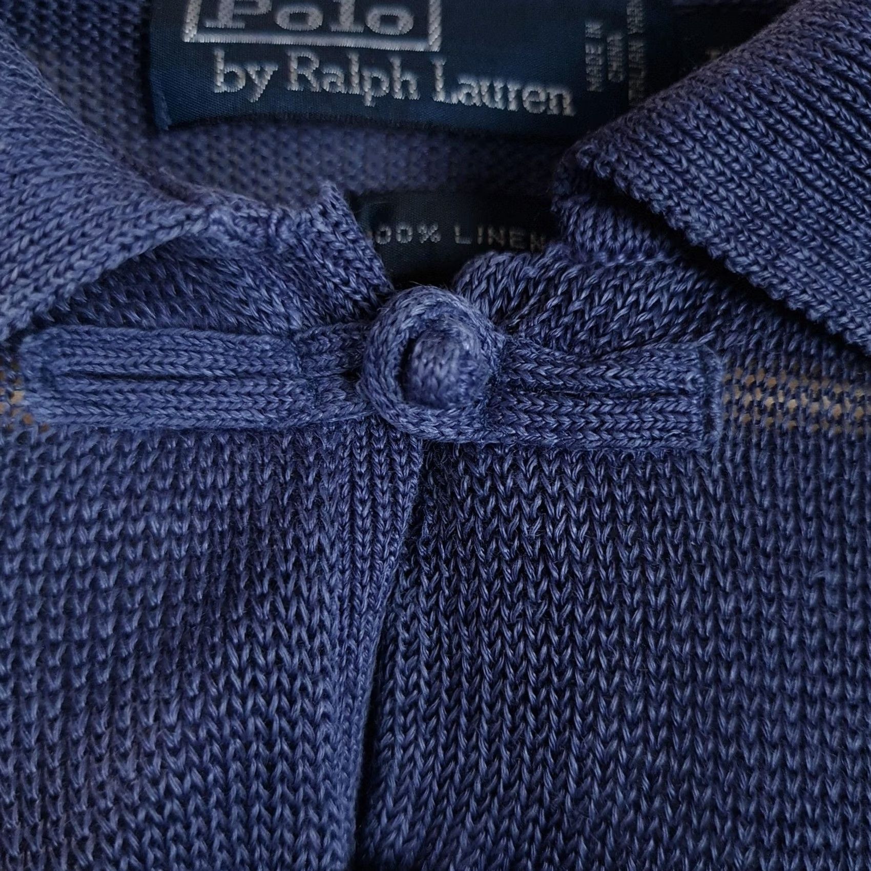 Polo Ralph Lauren Polo Ralph Lauren Shirt Mens Large Blue Linen Dragon Knit Collared Pocket Size US L / EU 52-54 / 3 - 3 Thumbnail