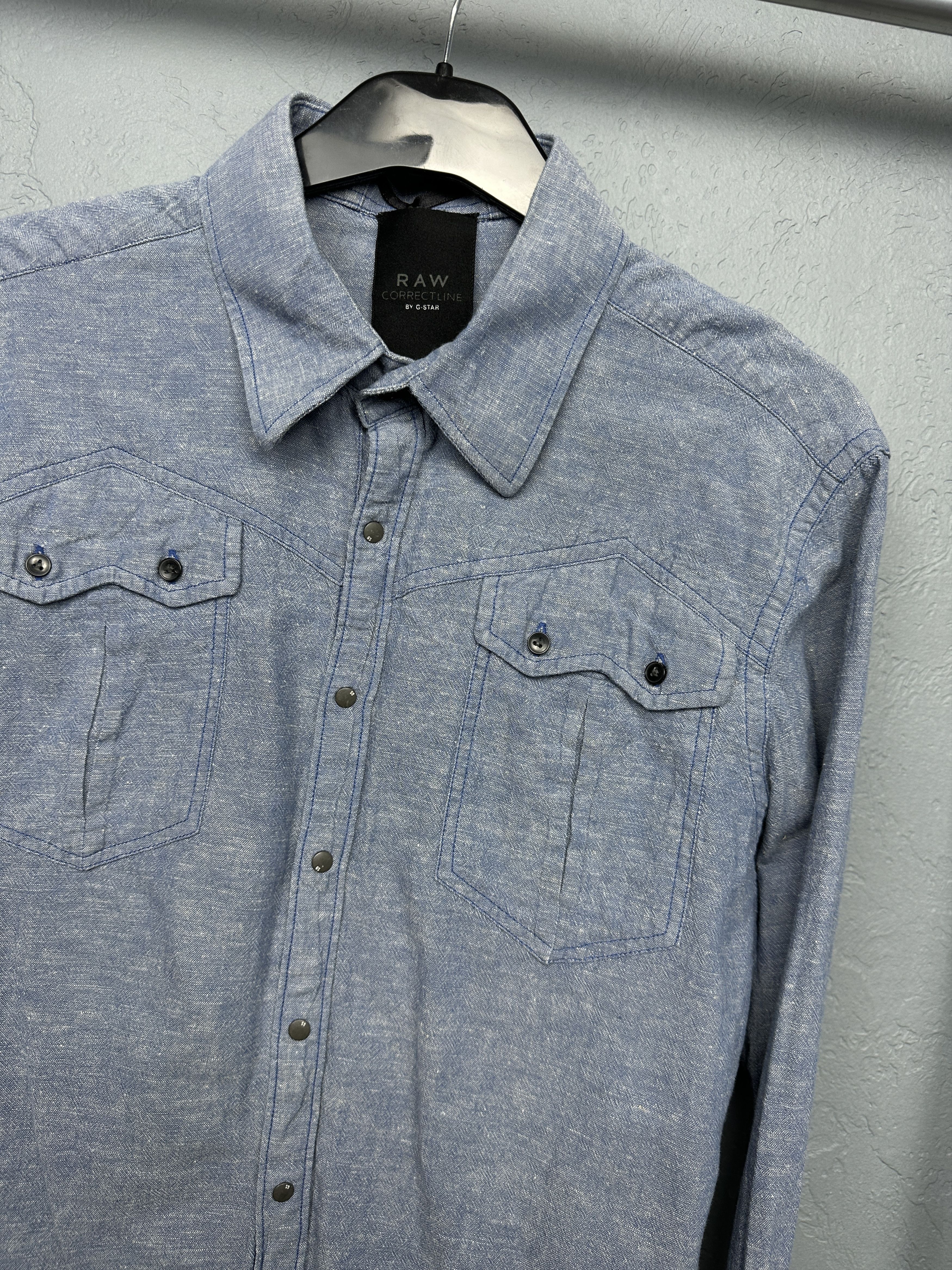 G-Star G Star Raw Mens New Western Long Sleeve Shirt Size US L / EU 52-54 / 3 - 2 Thumbnail