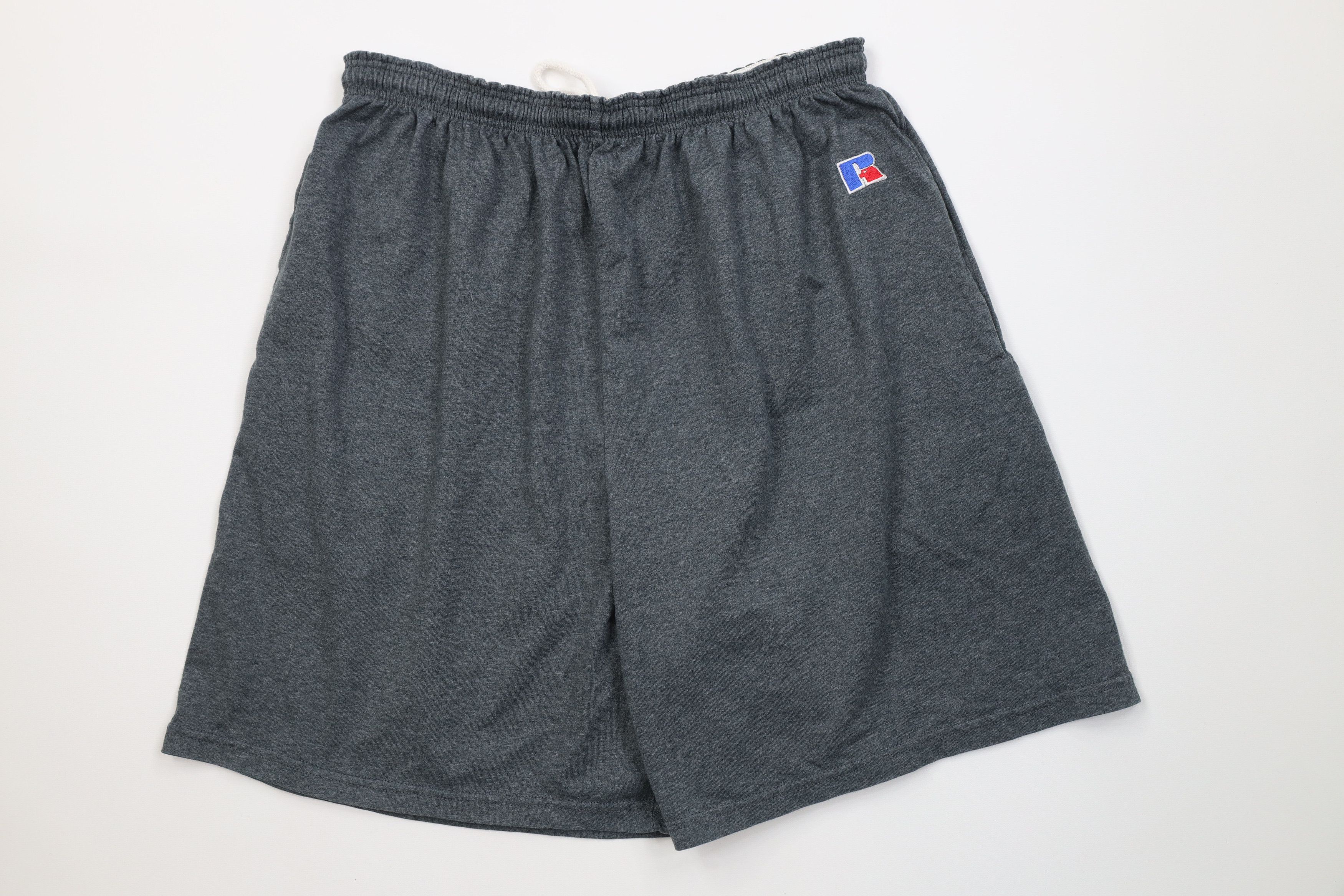 Russell Athletic Vintage 90s Russell Athletic Above Knee Shorts Heather Gray Size US 36 / EU 52 - 1 Thumbnail