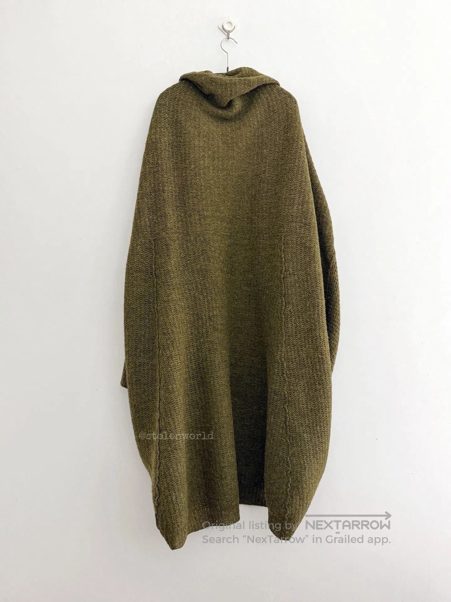 Y's green knitted wool cardigan by Y's. Size M / US 6-8 / IT 42-44 - 8 Thumbnail