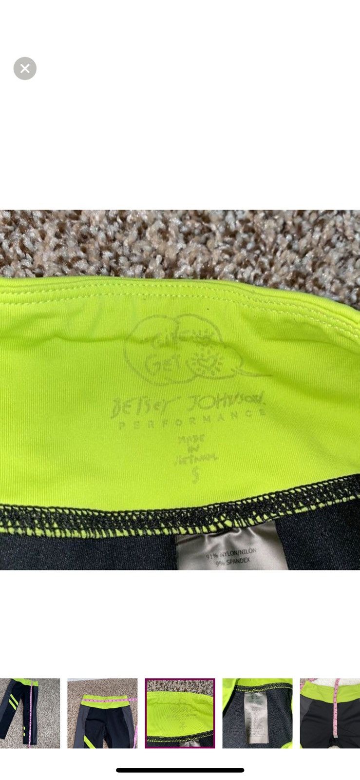 Betsey Johnson Betsey Johnson small performance leggings Size 27" / US 4 / IT 40 - 7 Thumbnail