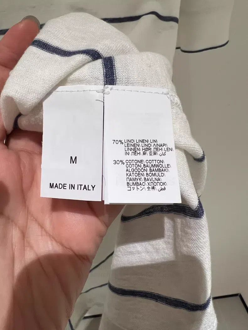 Brunello Cucinelli Brunello Cucinelli Men's Striped Button Short Sleeve T-Shi Size US M / EU 48-50 / 2 - 5 Thumbnail
