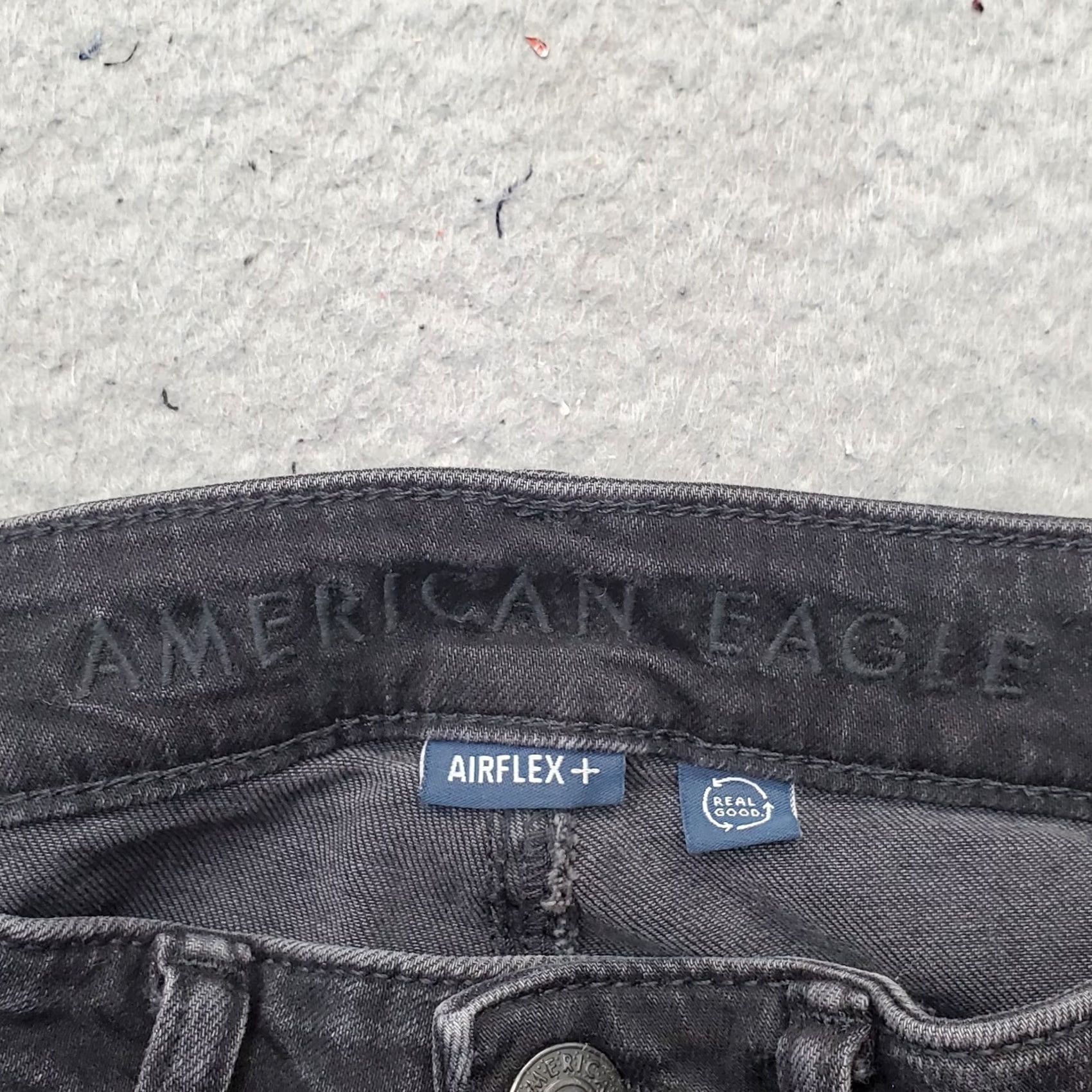 American Eagle Outfitters American Eagle Outfitters Jeans Womens Size 29 Black Denim Athletic Straight Leg 5-Pocket Design Size 24" / US 00 / IT 34 - 7 Thumbnail