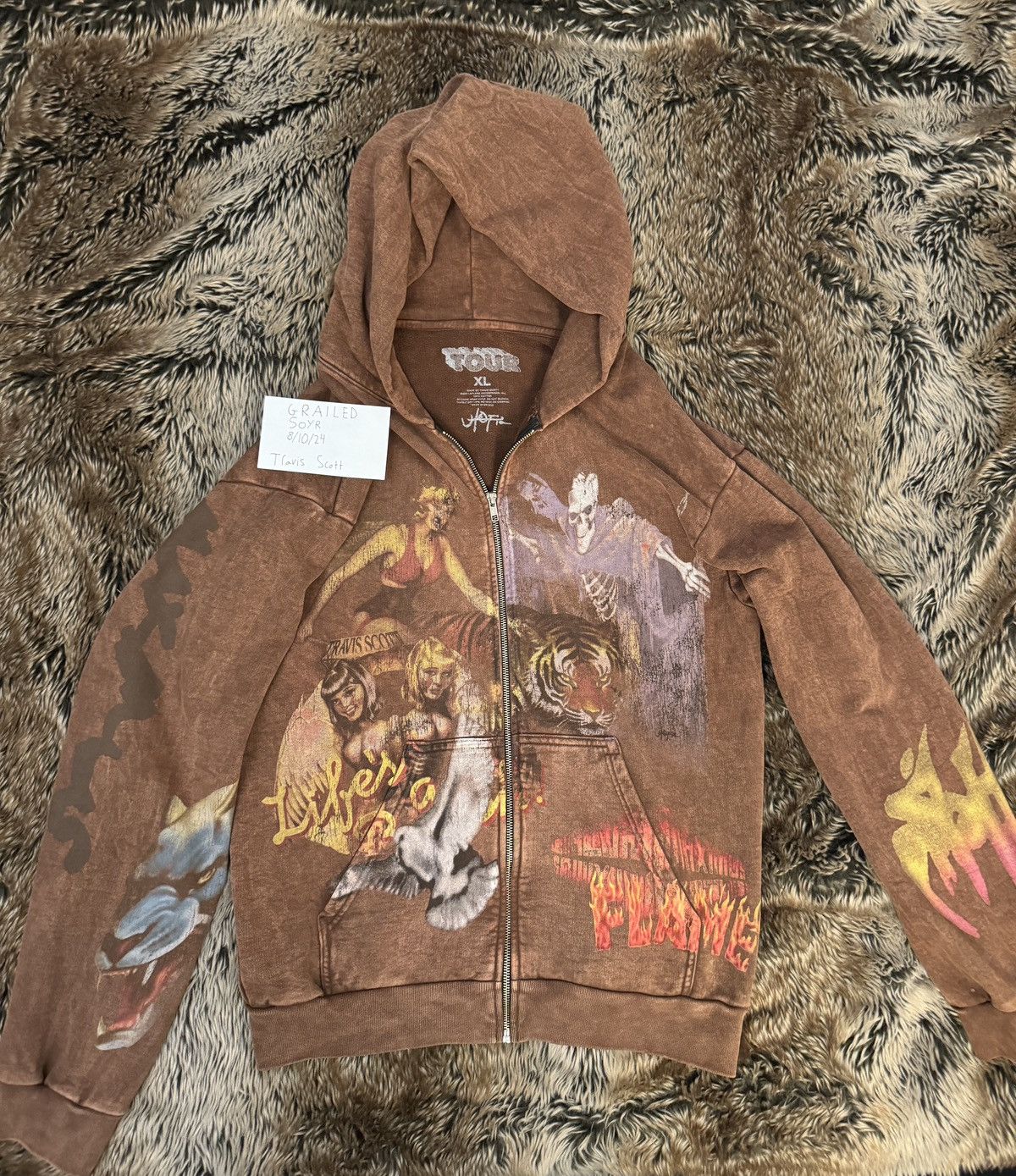 Travis Scott Travis Scott Utopia Tour Zipup Size US XL / EU 56 / 4 - 1 Thumbnail