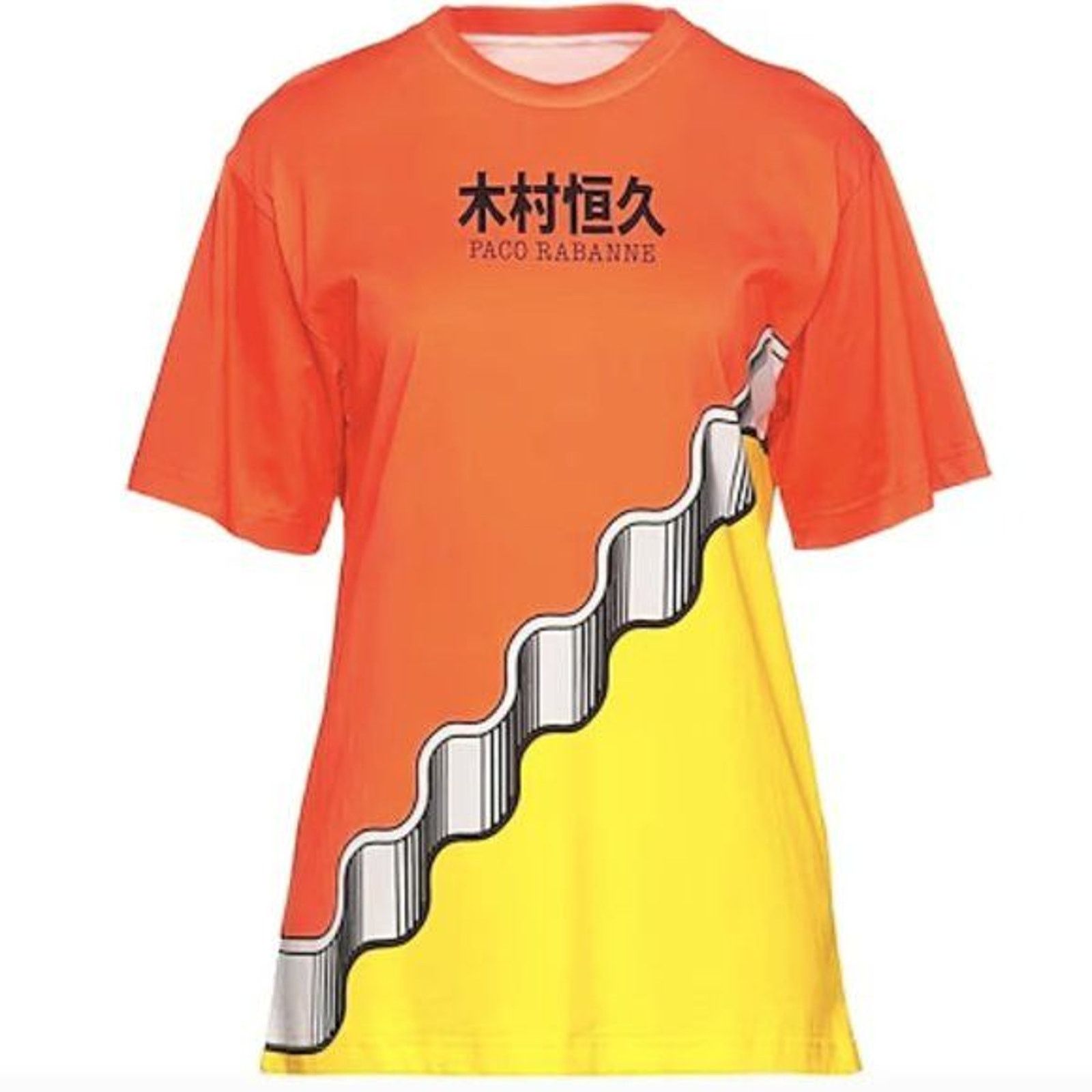 Paco Rabanne Rabann Kimura organic cotton colorblock T shirt Size M / US 6-8 / IT 42-44 - 1 Thumbnail