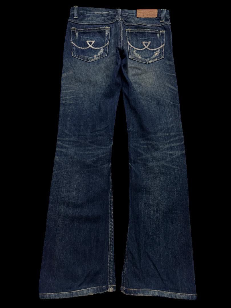 Japanese Brand FLARED Blue Blue Japanese Rusty Mudwash Distressed Grunge Size US 28 / EU 44 - 13 Thumbnail