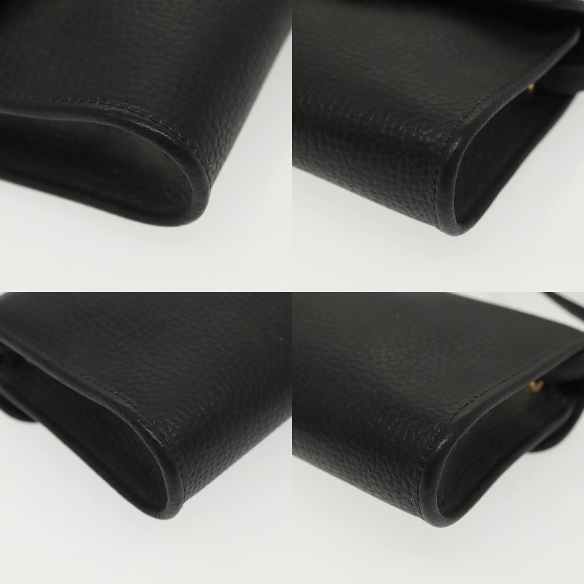Dior DIOR Shoulder Bag Leather Black Gold Size ONE SIZE - 10 Thumbnail