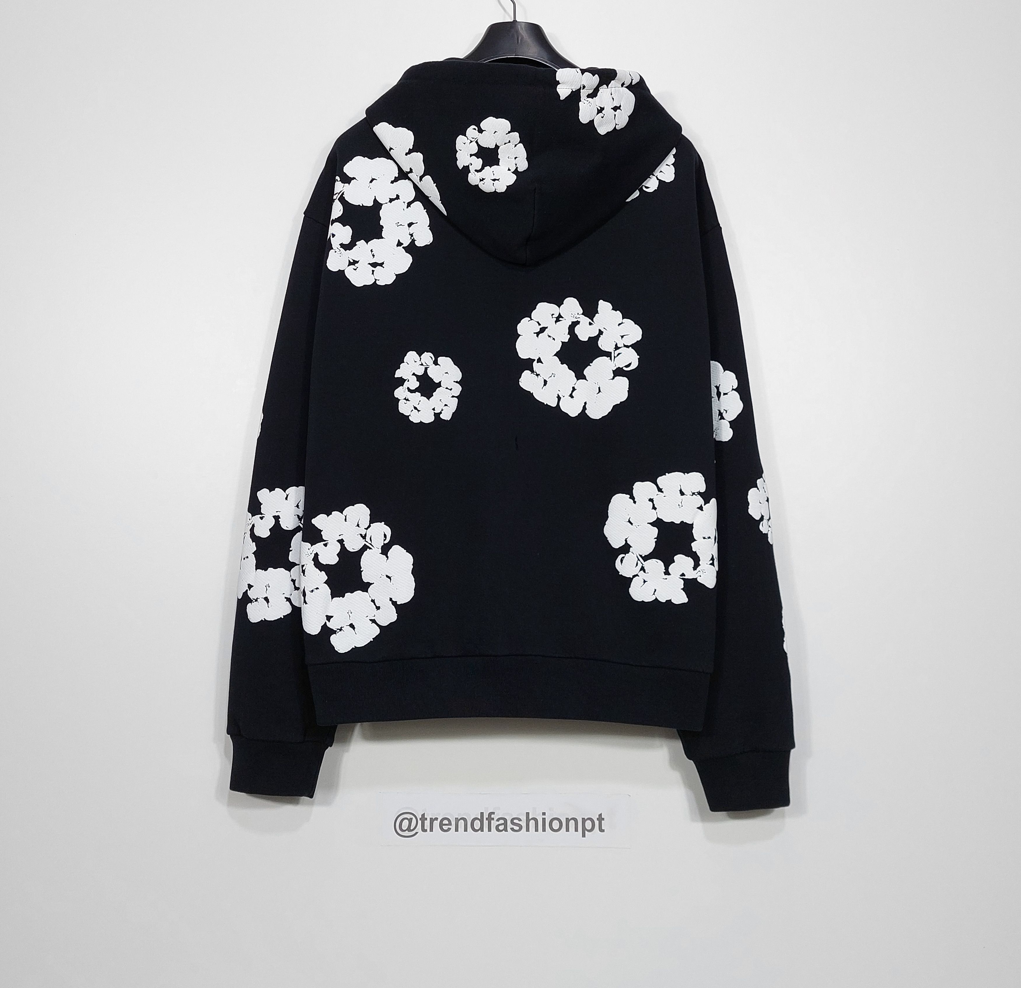 DENIM TEARS cotton wreath zip hoodie - black XL Size US XL / EU 56 / 4 - 8 Thumbnail