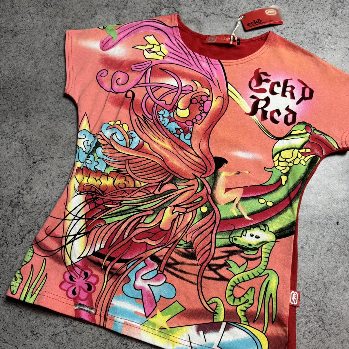 Ecko Unltd. Vintage Ecko Red Graphic Rare T-Shirt Size L / US 10 / IT 46 - 2 Thumbnail