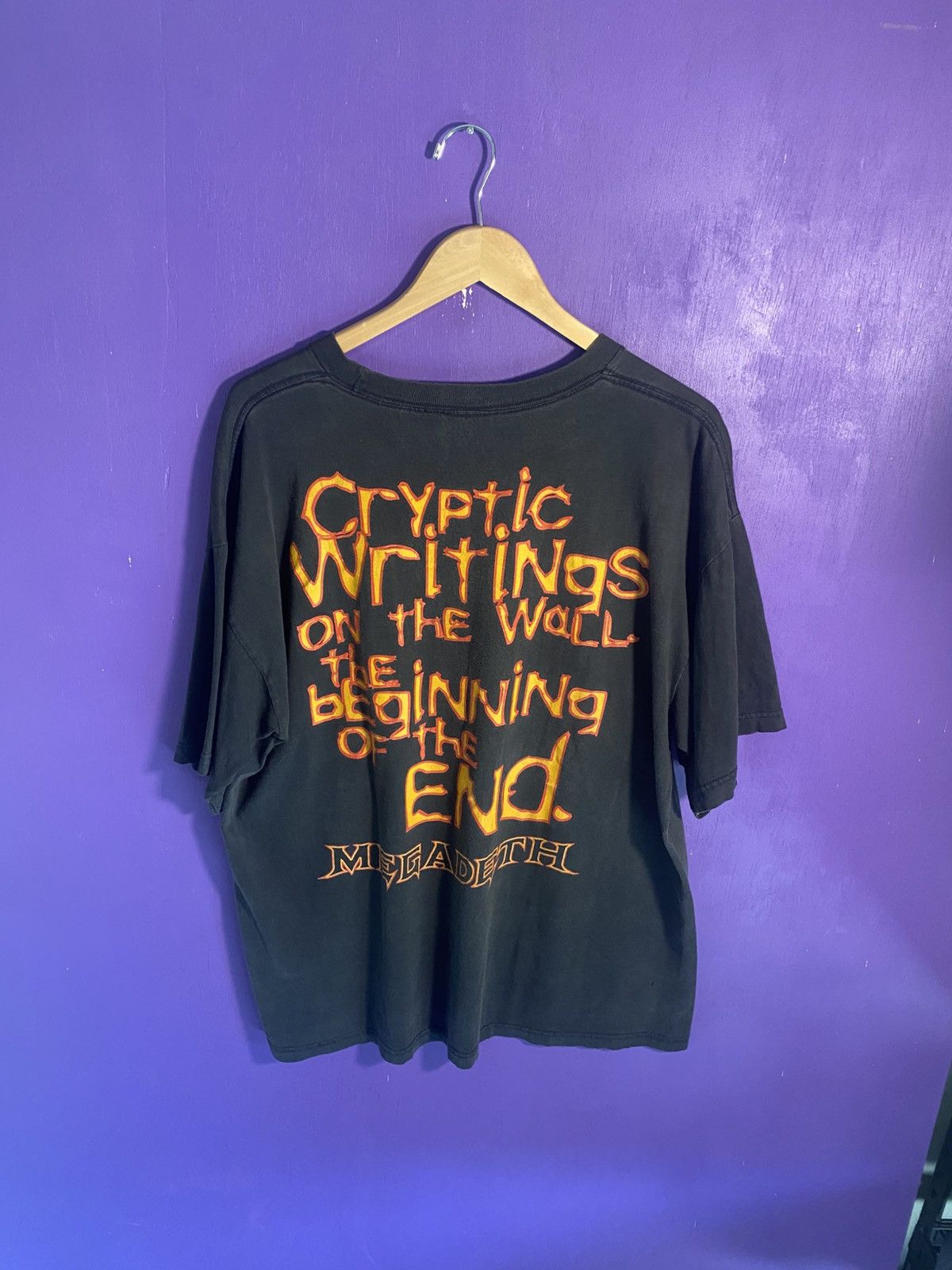 Band Tees × Vintage Vintage 1997 Megadeth chaos comics t-shirt Size US XL / EU 56 / 4 - 2 Thumbnail