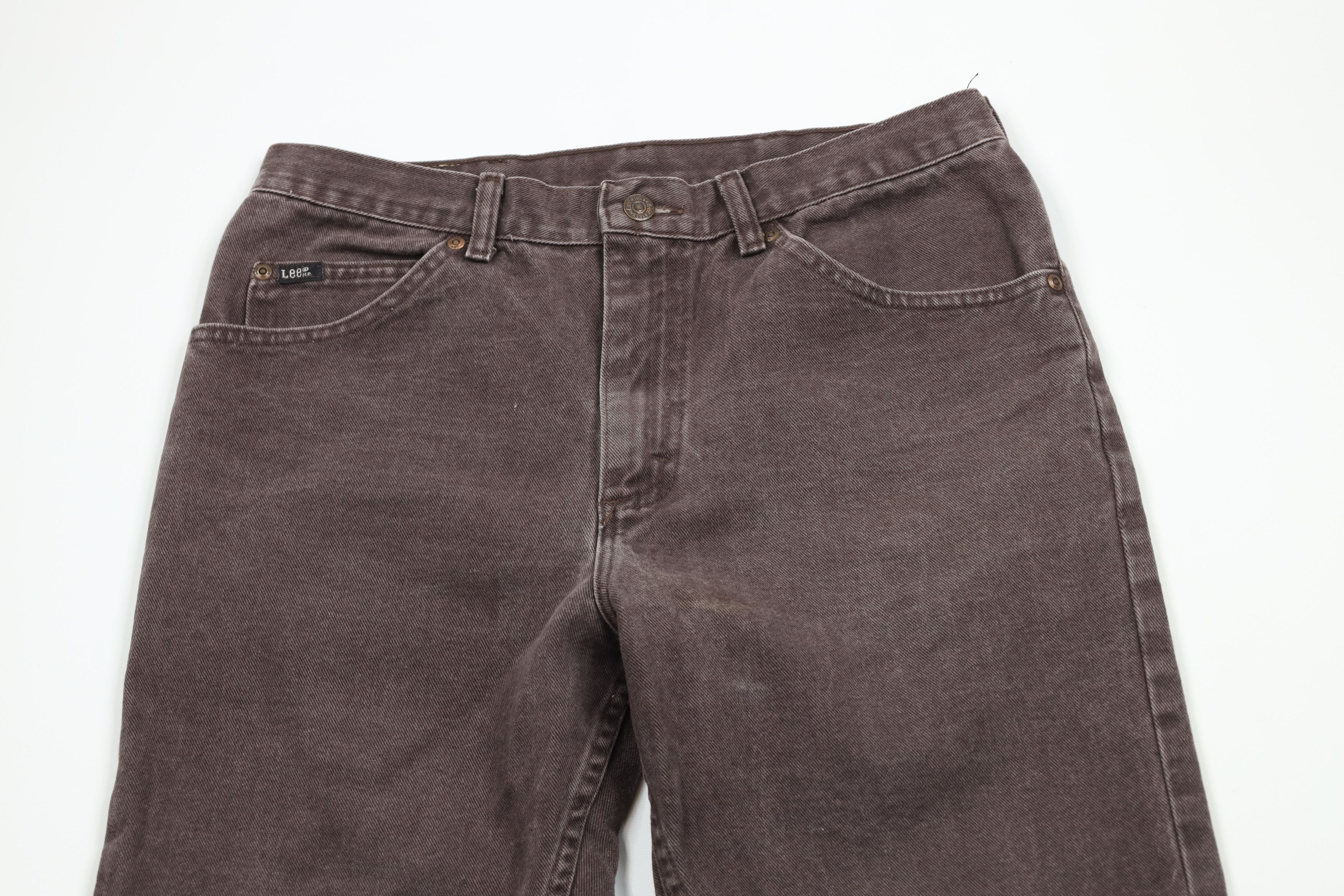 Lee × Vintage Vintage 90s Lee Straight Leg Denim Jeans Brown Cotton Size US 32 / EU 48 - 2 Thumbnail