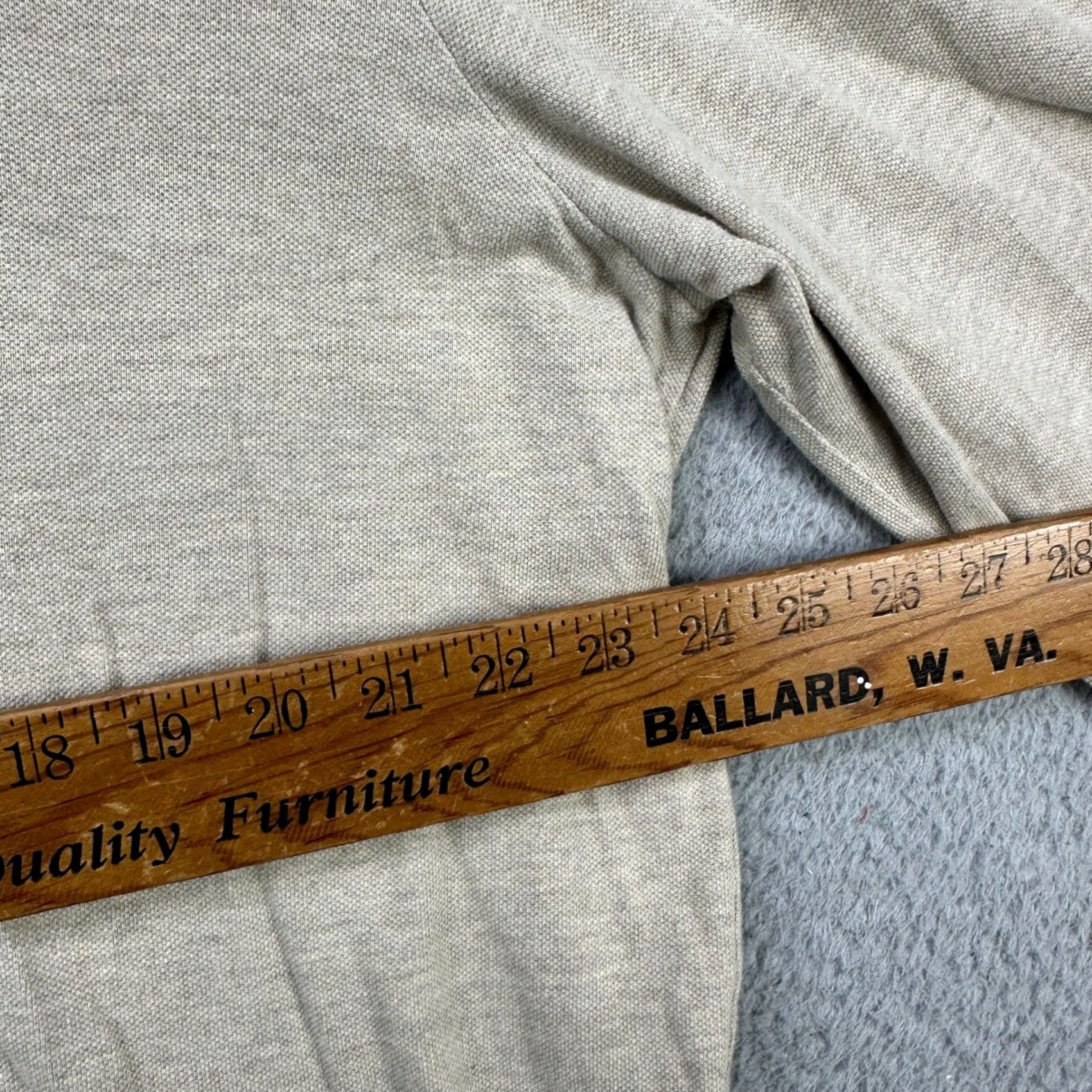 Polo Ralph Lauren VINTAGE Ralph Lauren Polo Shirt Mens XL Gray Long Sleeve Rugby Pony Casual Classic Fit Size US XL / EU 56 / 4 - 6 Thumbnail
