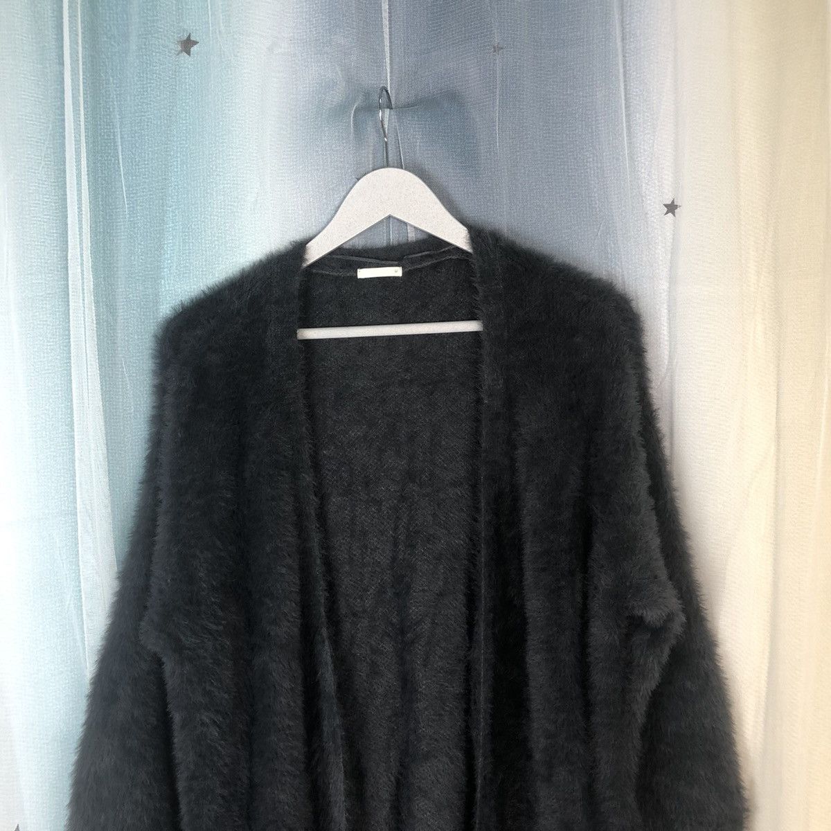 Aran Isles Knitwear × GU × Japanese Brand GU Grey Shag Shaggy Fur Mohair Cardigan #899 Size M / US 6-8 / IT 42-44 - 2 Thumbnail