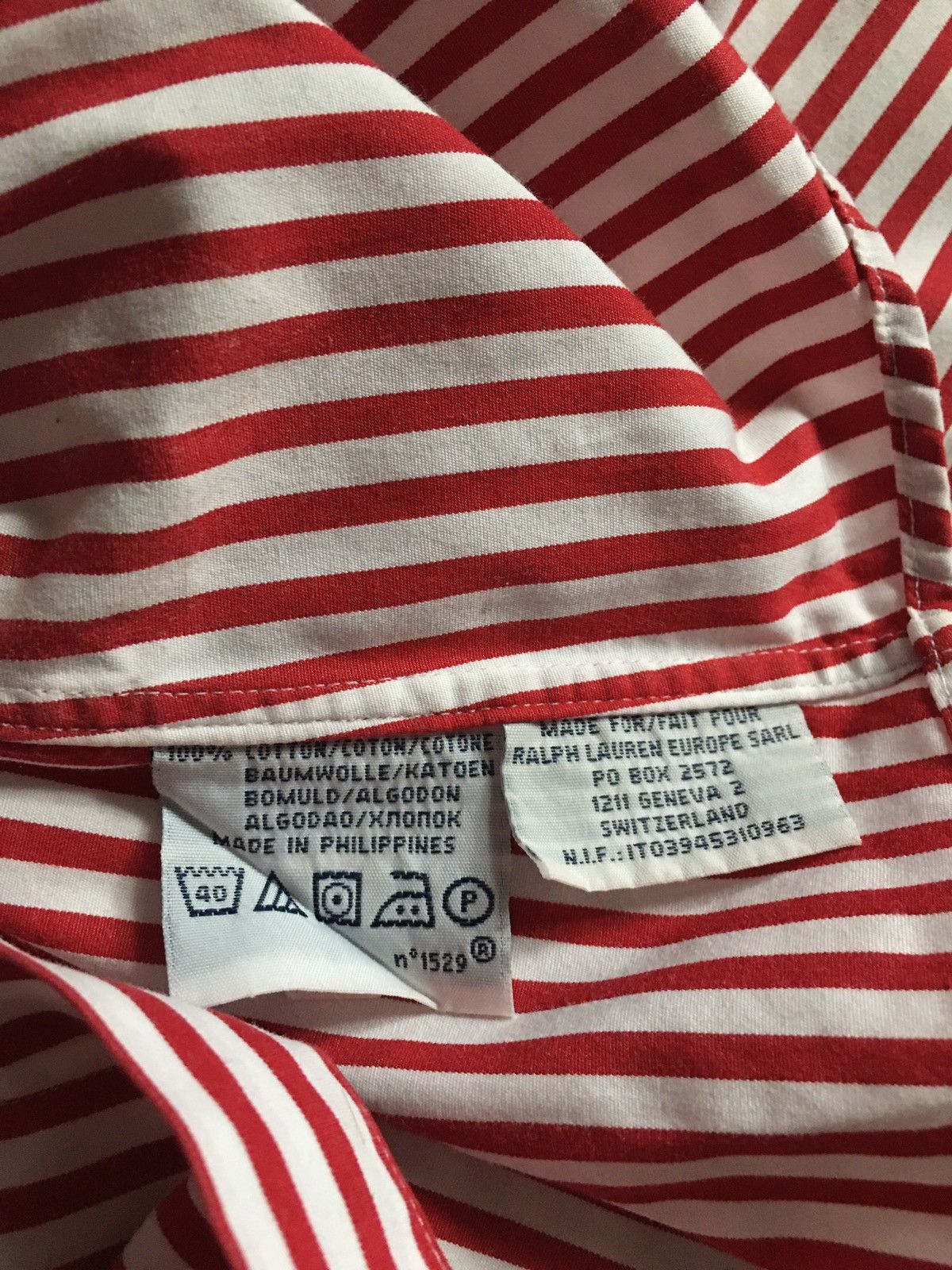 Polo Ralph Lauren Ralph Lauren Men Red Stripped Cotton Shirt Size XXL Size US XXL / EU 58 / 5 - 8 Thumbnail