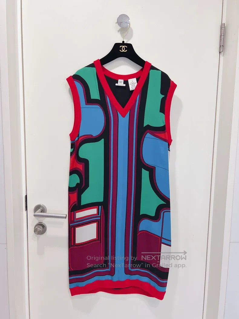 Hermes Hermes Classic Mixed Color Silk Dress Size XXS / US 00 / IT 34 - 1 Thumbnail