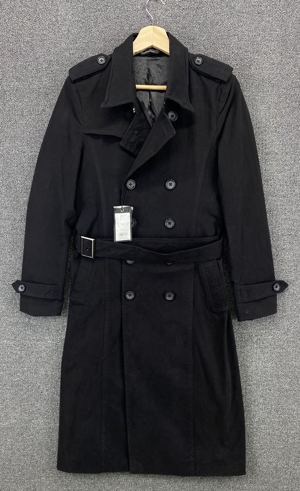 Vanquish Black Vanquish Double Breasted Trench Coats Long Jacket Size M / US 6-8 / IT 42-44 - 1 Thumbnail