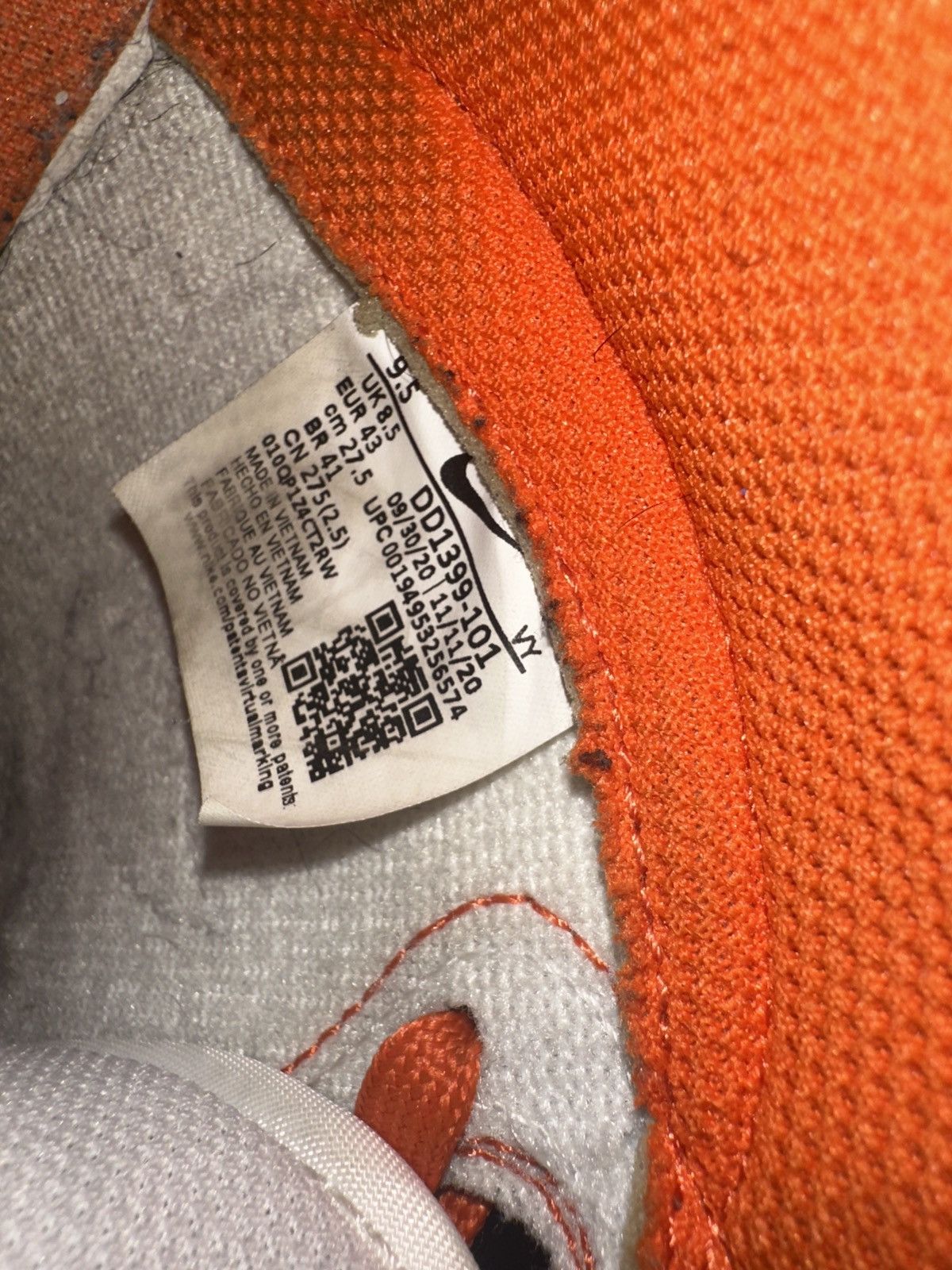 Nike Dunk High SP 'Syracuse' 2021 Size US 9.5 / EU 42-43 - 6 Thumbnail