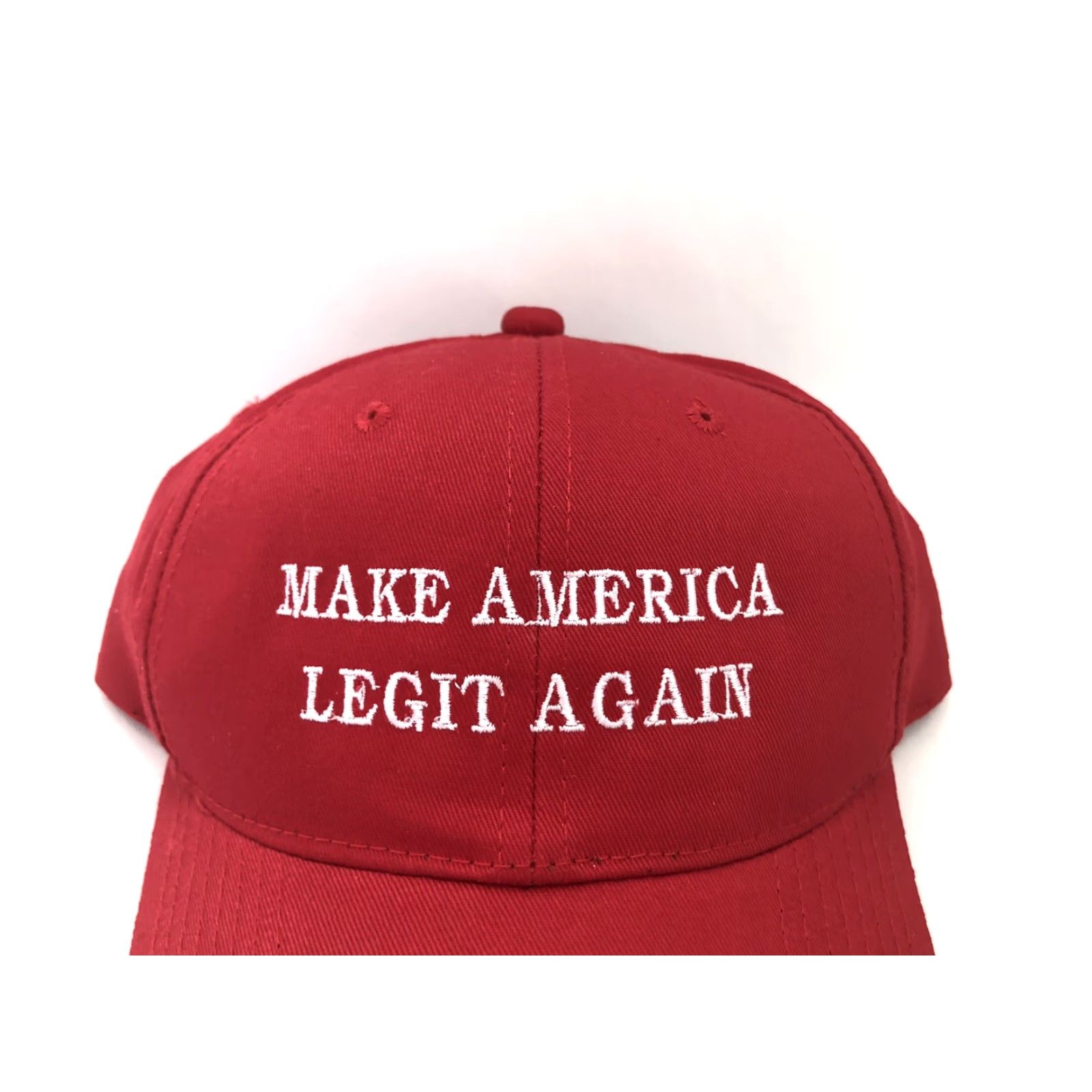 Vintage VINTAGE Outdoor Cap Make America Legit Again MALA snapback hat Men Red Adjustable OSFA NWOT Deadstock Hats Size ONE SIZE - 2 Thumbnail