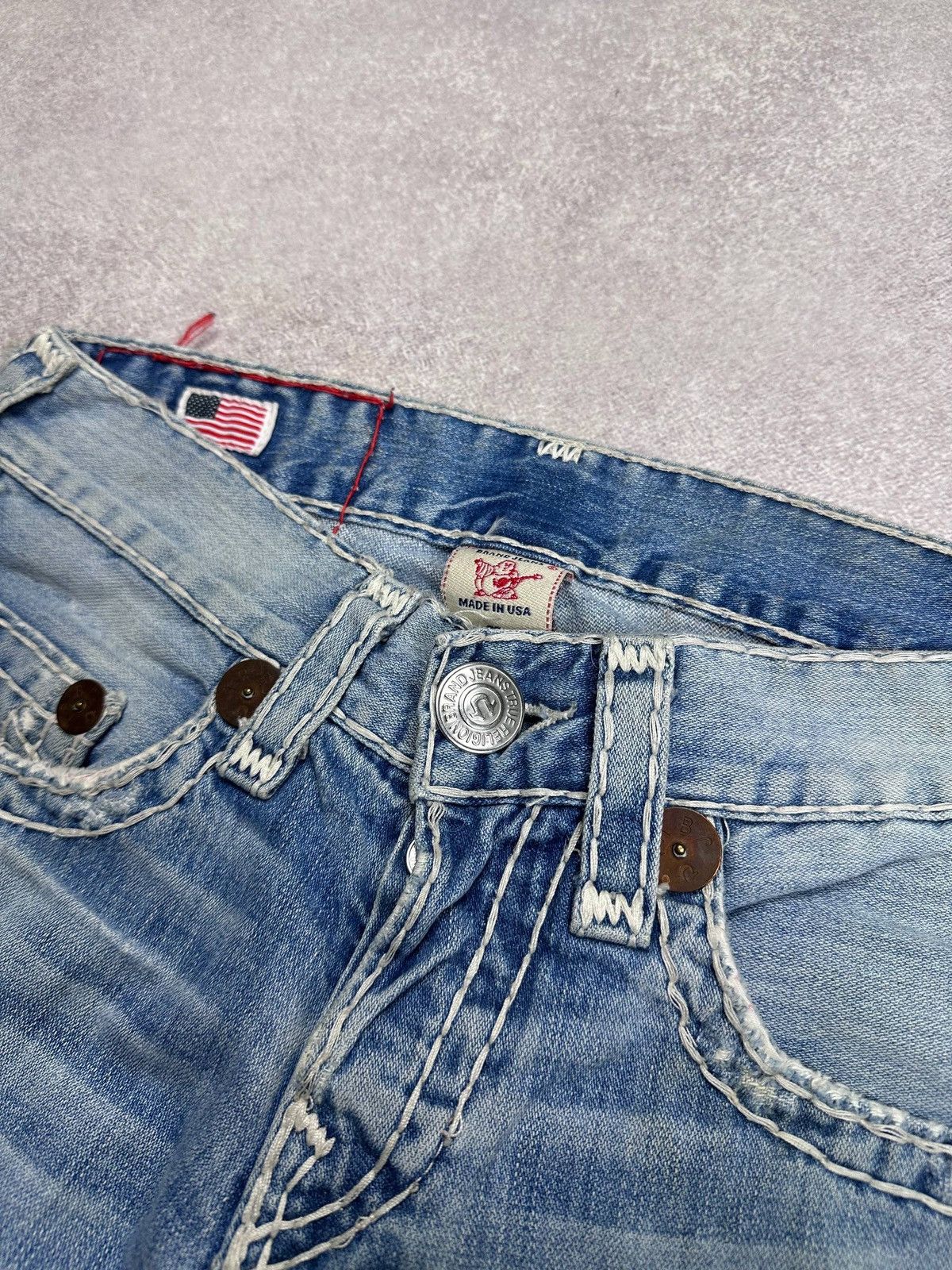 True Religion Vintage True Religion Baggy Chief Keef Style Jeans Y2K 29 Size US 29 - 7 Thumbnail