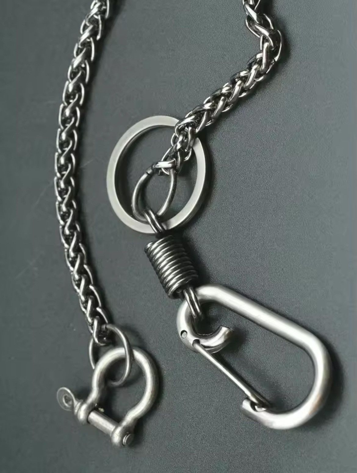Jewelry Punk Waist Pants Chain Wallet Chain Keychain Size ONE SIZE - 4 Thumbnail