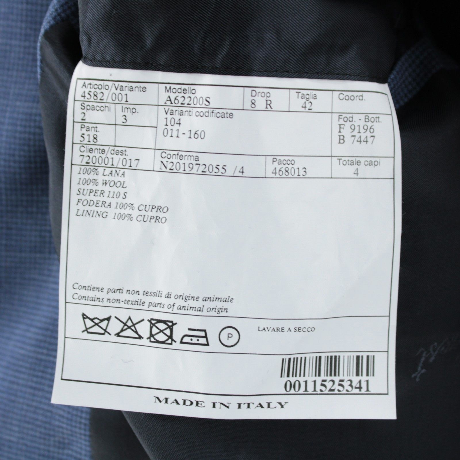 Belvest Belvest Suit Size US 42 Regular in Blue Size 42R - 9 Thumbnail