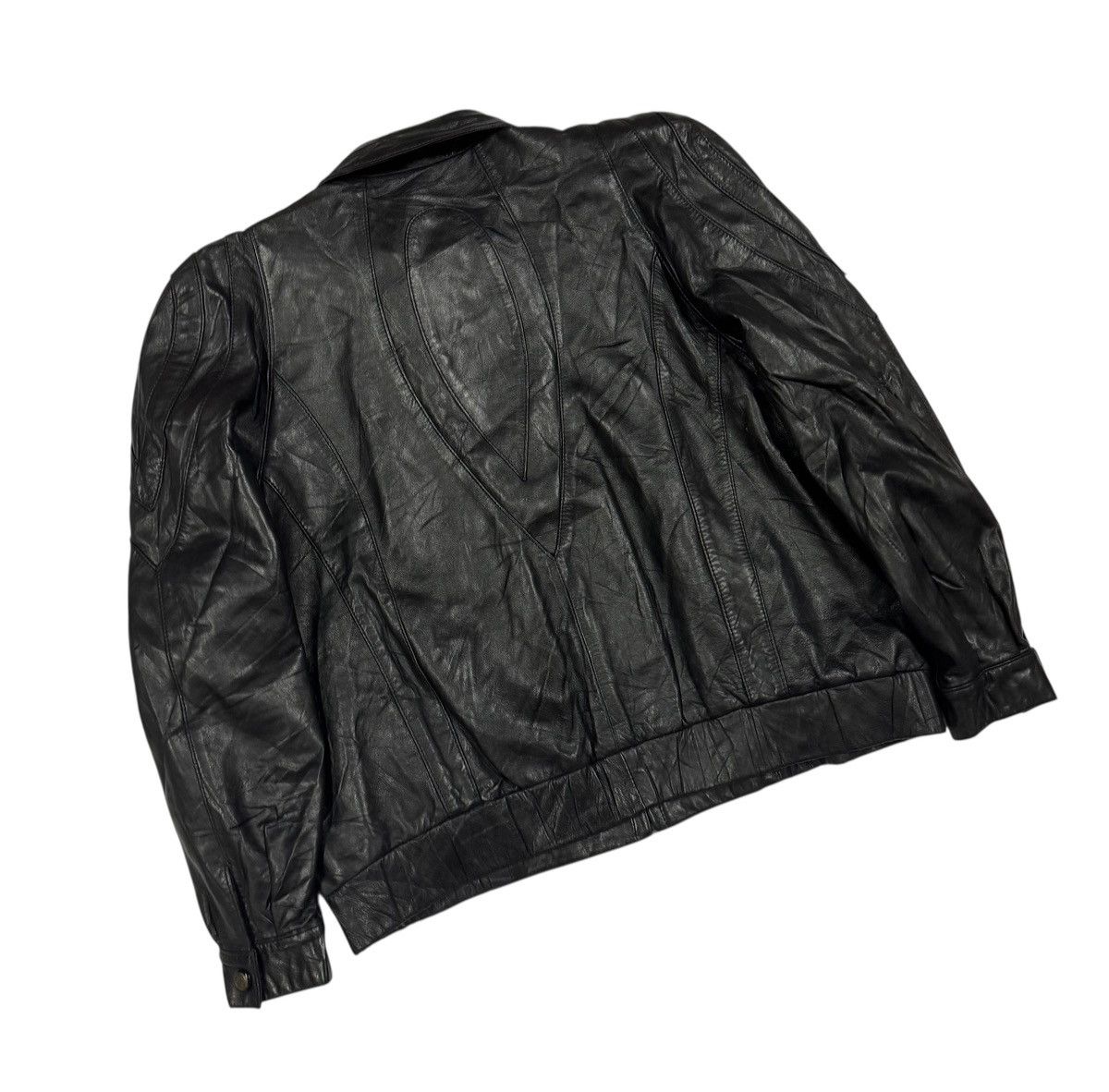 Kadoya Vtg🔥Kosmick Ridding Leather Jacket Made In Spain Size L Size US L / EU 52-54 / 3 - 14 Thumbnail