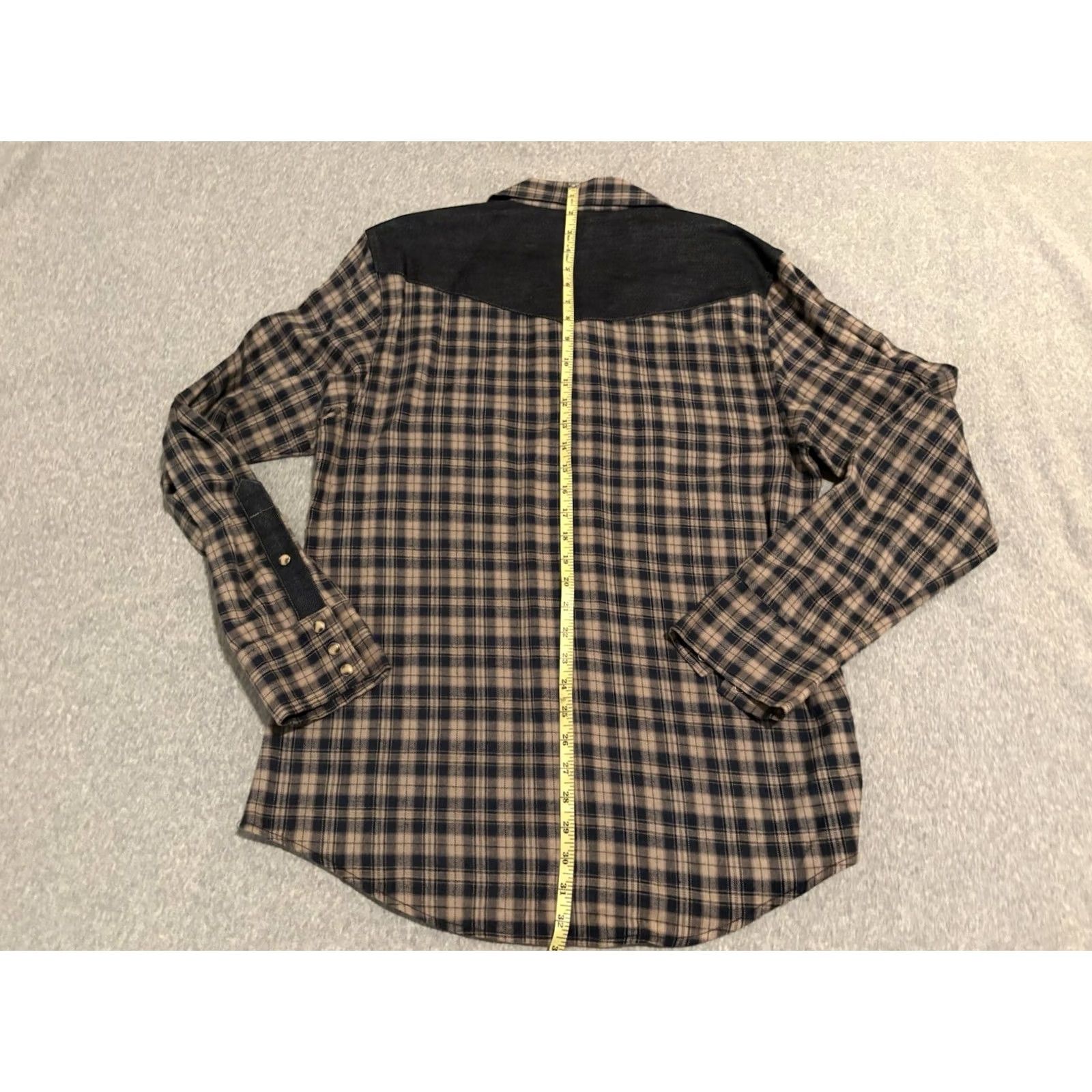 Vintage VINTAGE Freedman Los Angeles Plaid Western Pearl Snap Shirt Made in USA Mens Large Brown Long Sleeve Cotton USA Western Mens L Snap Pearl Snap Shirt Size US L / EU 52-54 / 3 - 7 Thumbnail