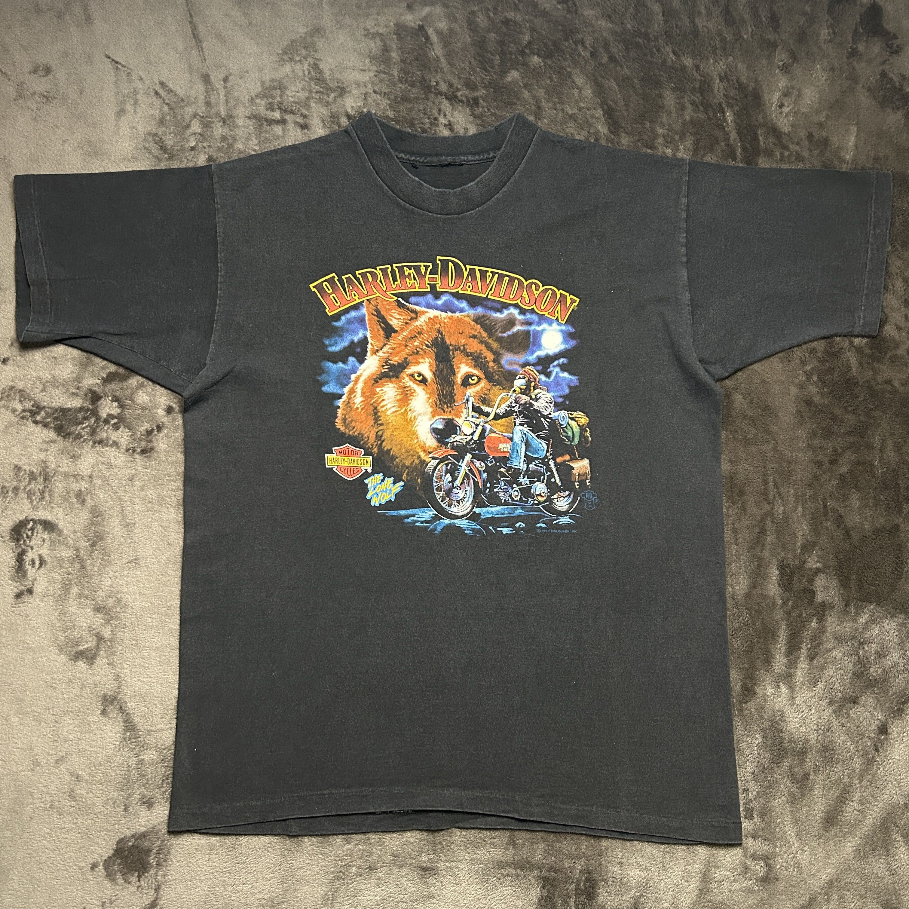 Harley Davidson Harley Davidson The Lone Wolf 1989 T-shirt Size US L / EU 52-54 / 3 - 1 Thumbnail