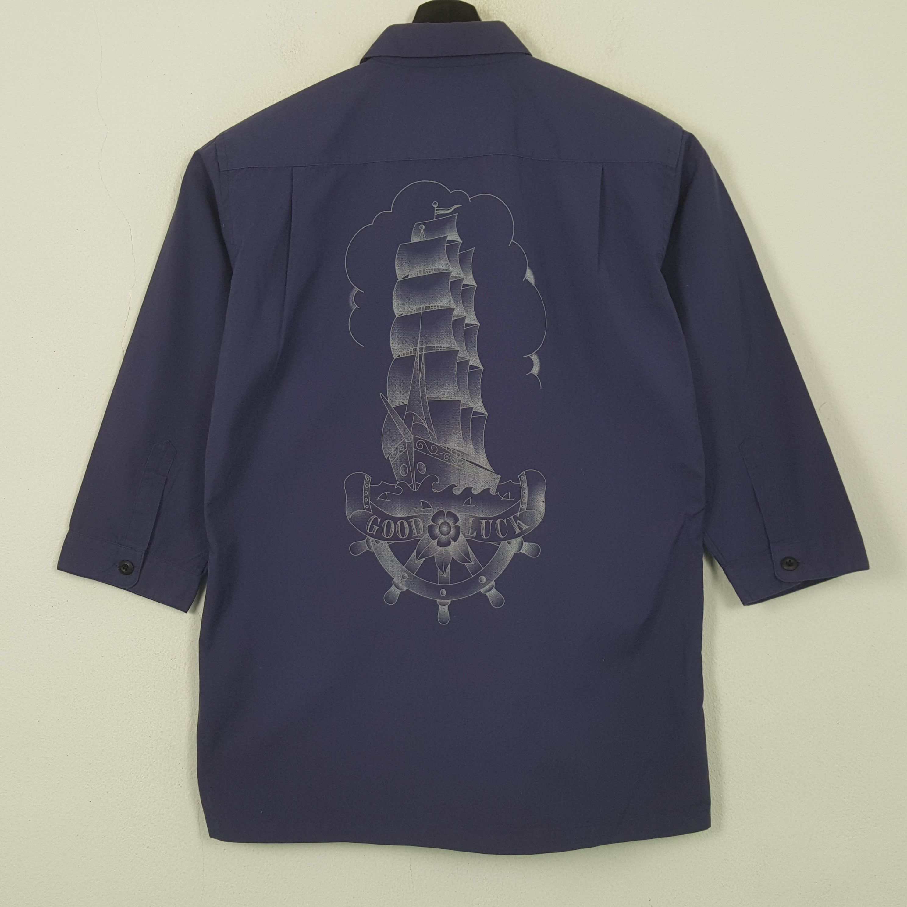 Japanese Brand Faith Trust Acoustic Tattoo Studio Shirt RR7 Size US M / EU 48-50 / 2 - 1 Thumbnail