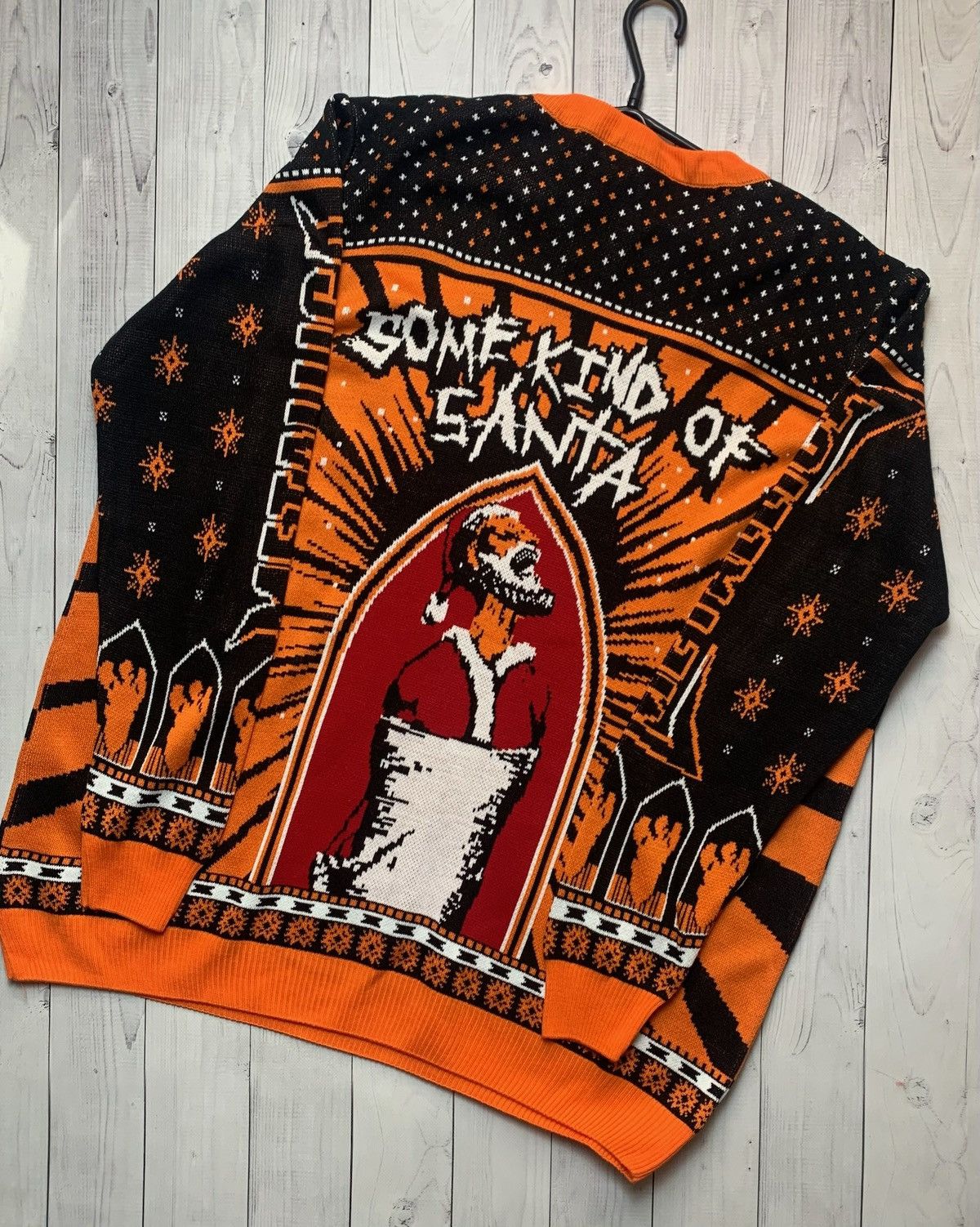 Metallica Metallica orange rock sweater big logo size XXXL Santa rare Size US XXL / EU 58 / 5 - 5 Thumbnail