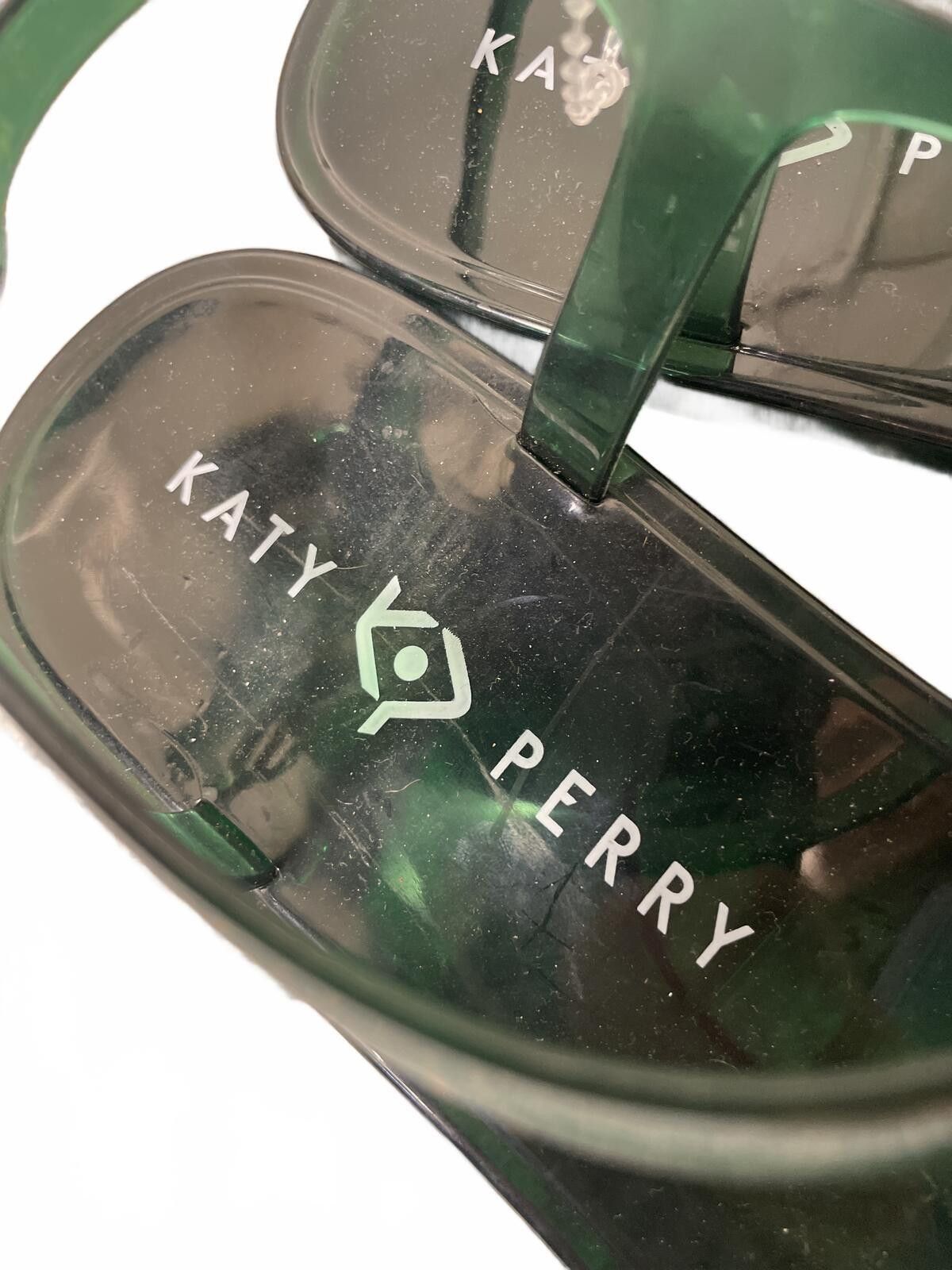 Other Katy Perry Green Cactus Jelly Sandals Womens Size 8 Boho EUC Size US 8 / IT 38 - 2 Thumbnail