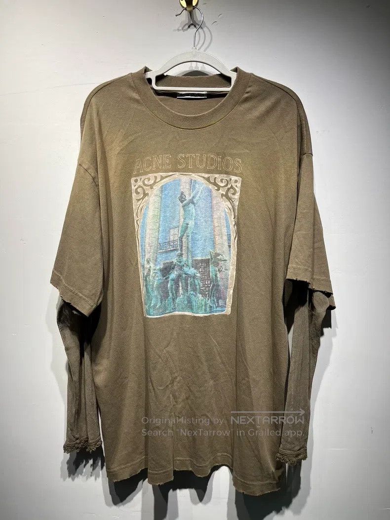 Acne Studios Acne Studios Patchwork Pattern Printed Short Sleeve Raglan Size US S / EU 44-46 / 1 - 1 Thumbnail