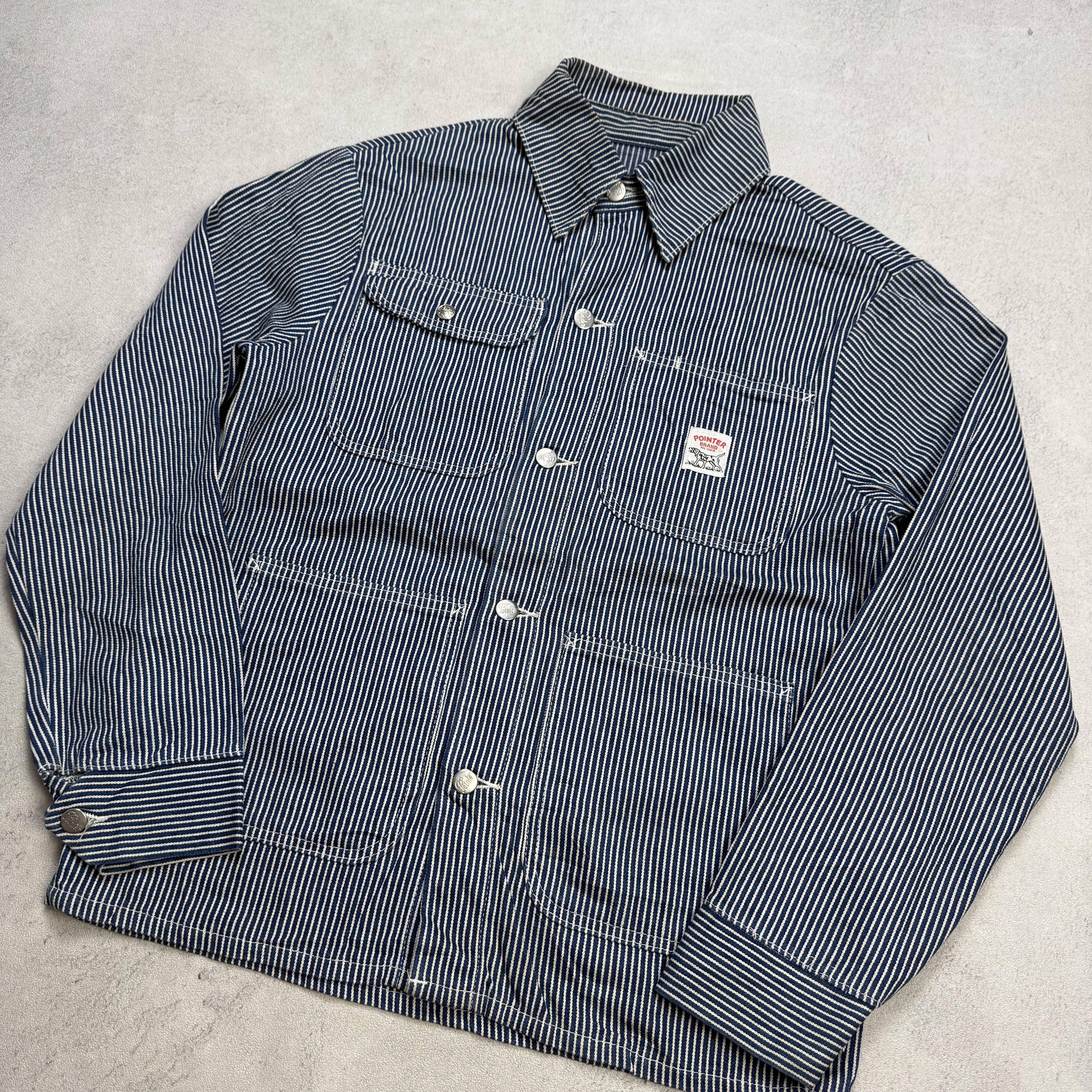 Pointer Vintage Pointer Workwear Hickory Stripes Workers Jacket Size US S / EU 44-46 / 1 - 4 Thumbnail
