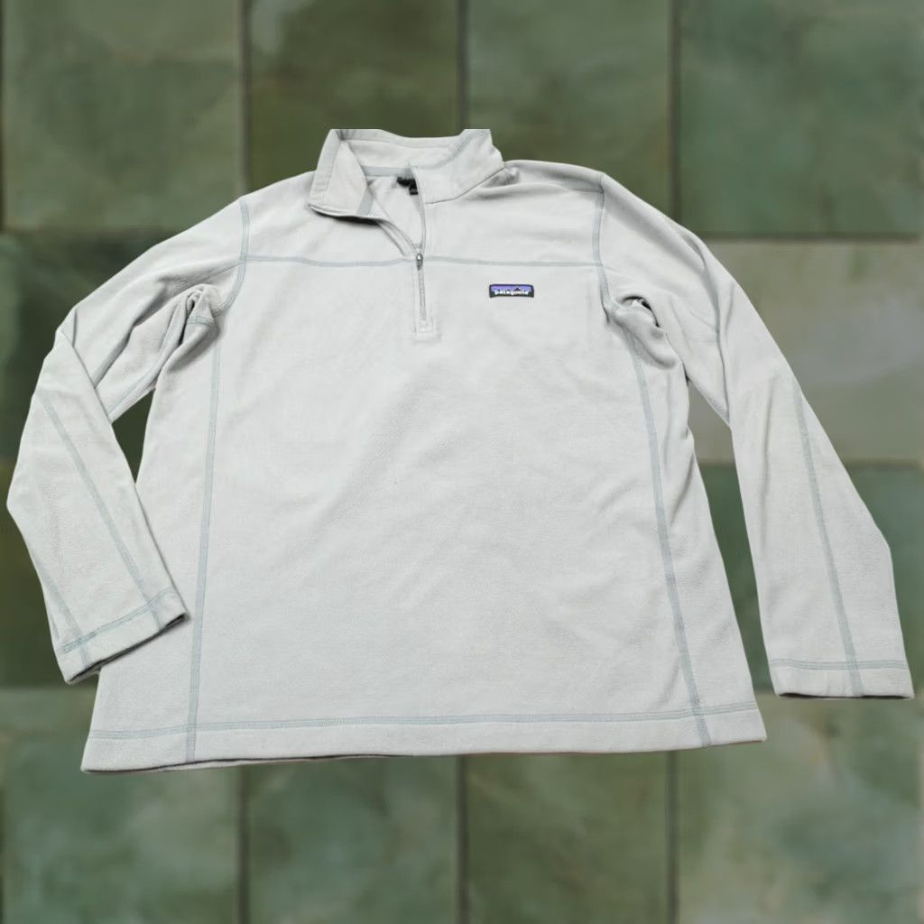 Patagonia Patagonia Micro D 1/4-Zip Fleece Pullover Mens Large Gray Long Sleeve Regular Size US L / EU 52-54 / 3 - 1 Thumbnail