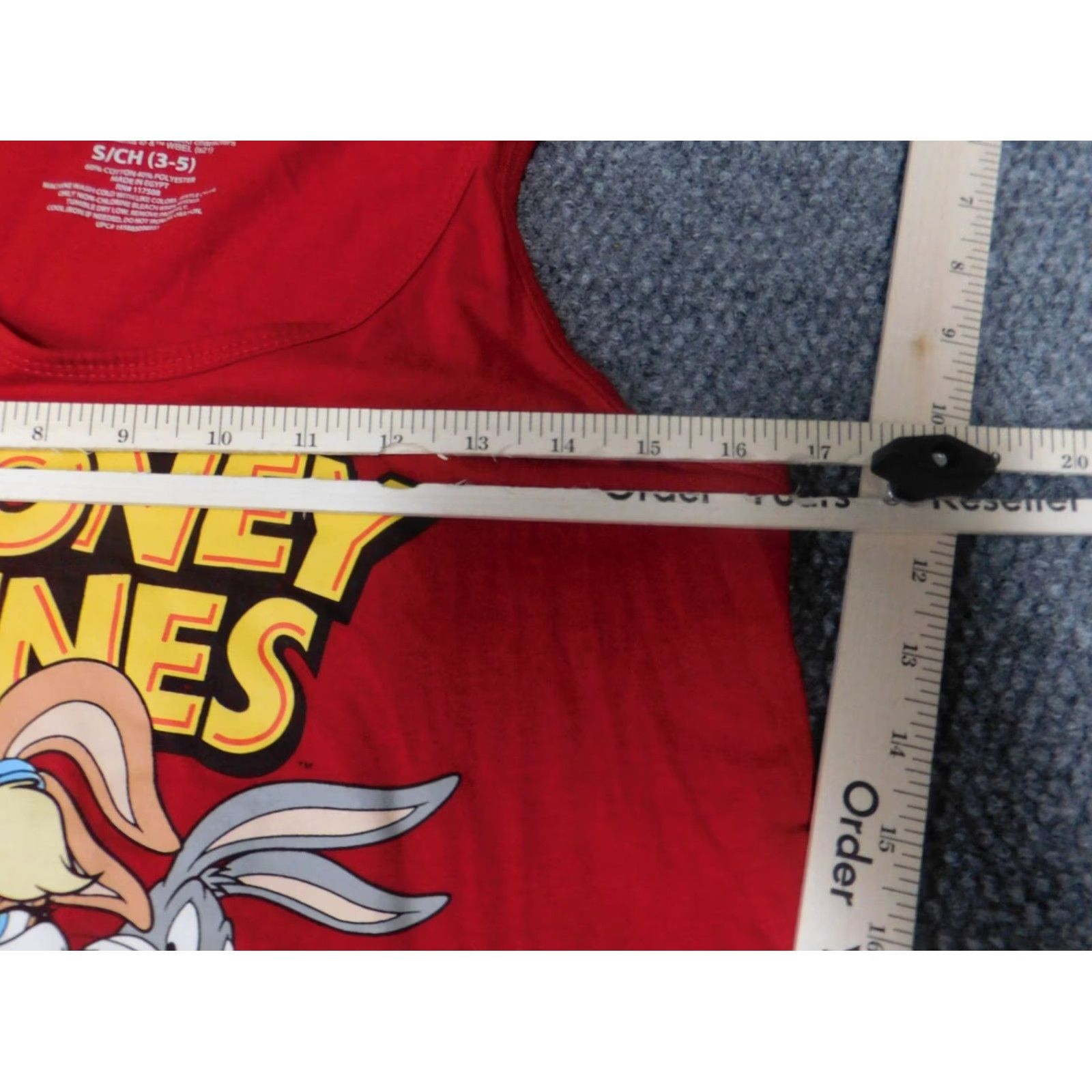 Vintage Looney Tunes Womens Tank Small Red Graphic Bugs Bunny 90s Shirt Cap Sleeve Vintage? No Size S / US 4 / IT 40 - 6 Thumbnail